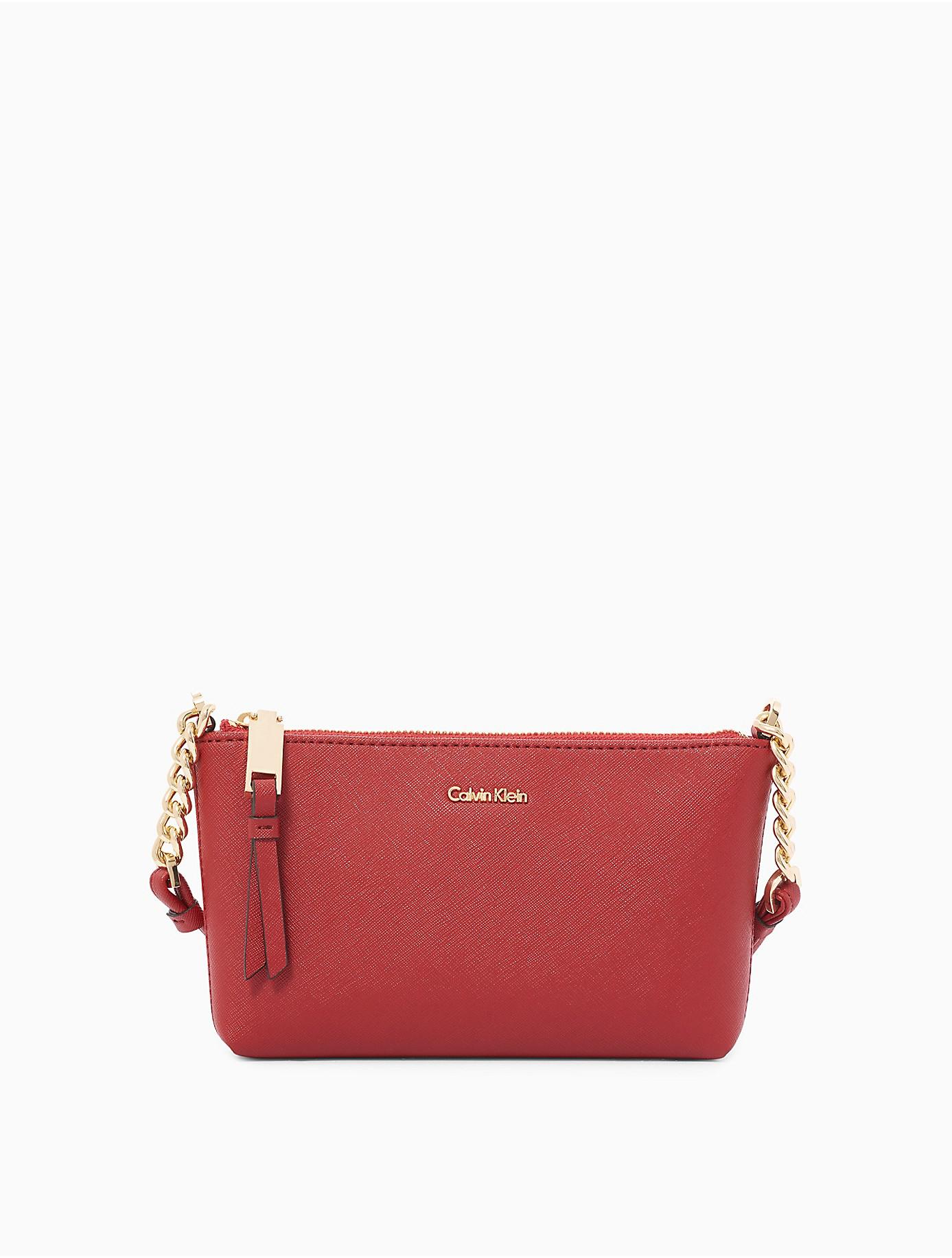 calvin klein red crossbody bag
