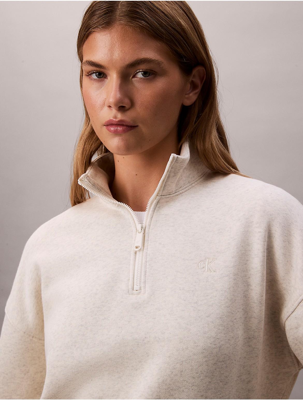 Calvin Klein Calvin Klein Archive Logo Fleece Quarter Zip Mock 
