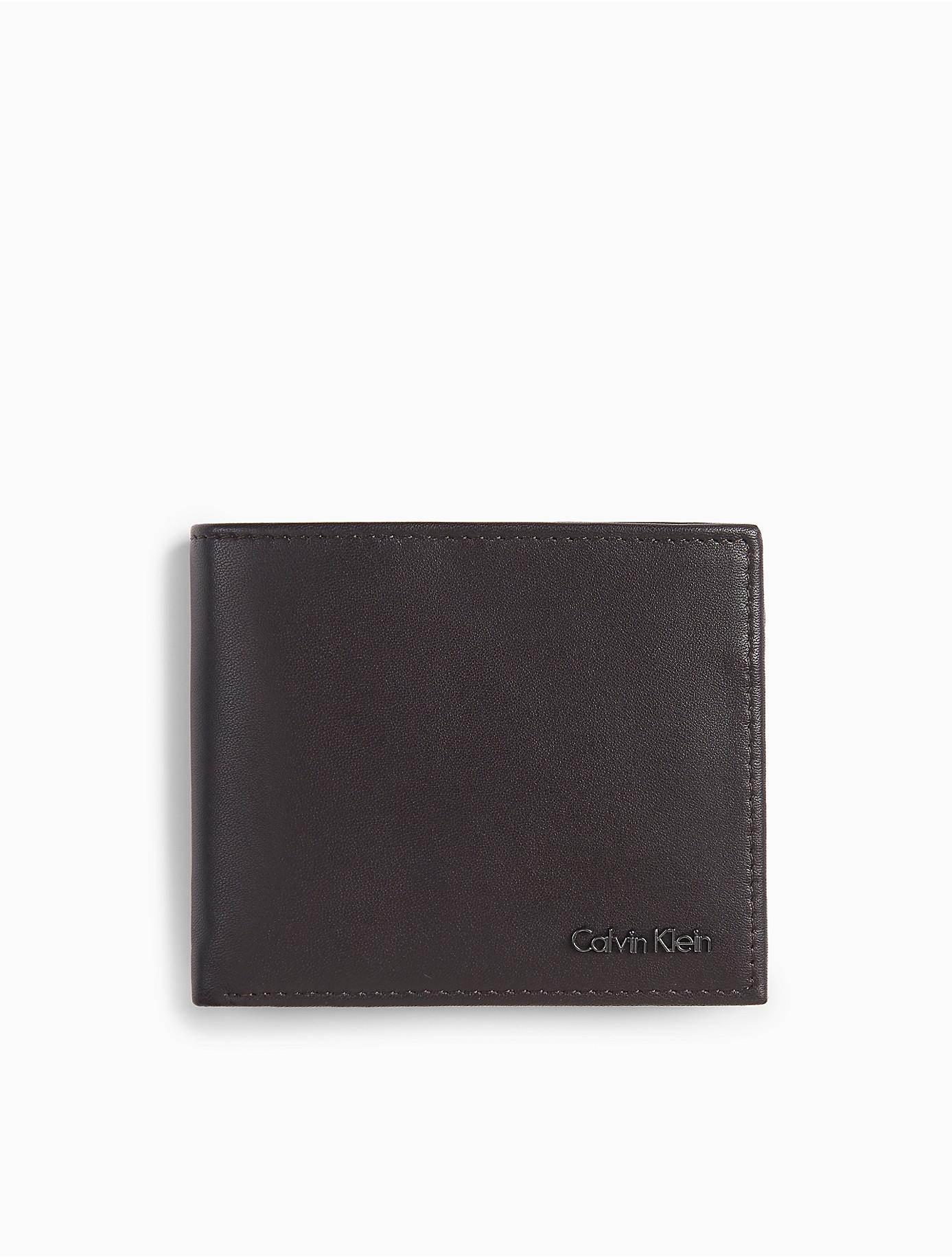 calvin klein leather bifold wallet
