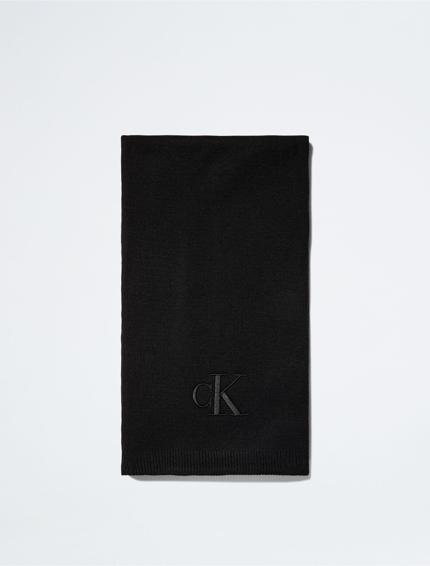Calvin Klein logo-monogram Silk Scarf - Neutrals