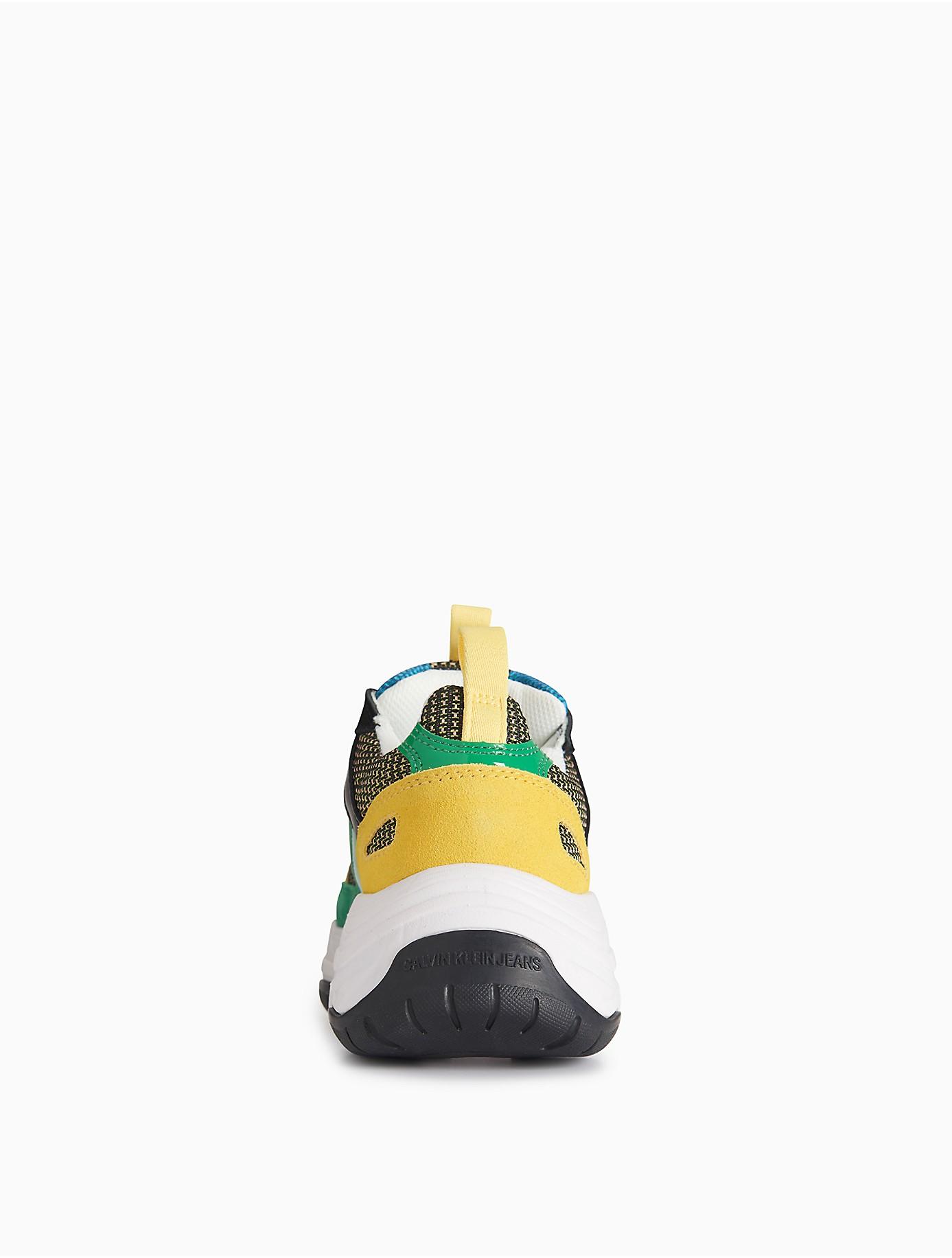 marvin colorblock logo mesh sneakers