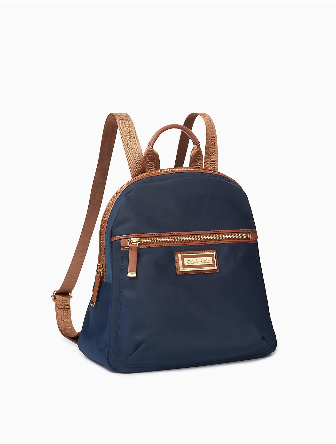 calvin klein nylon logo backpack