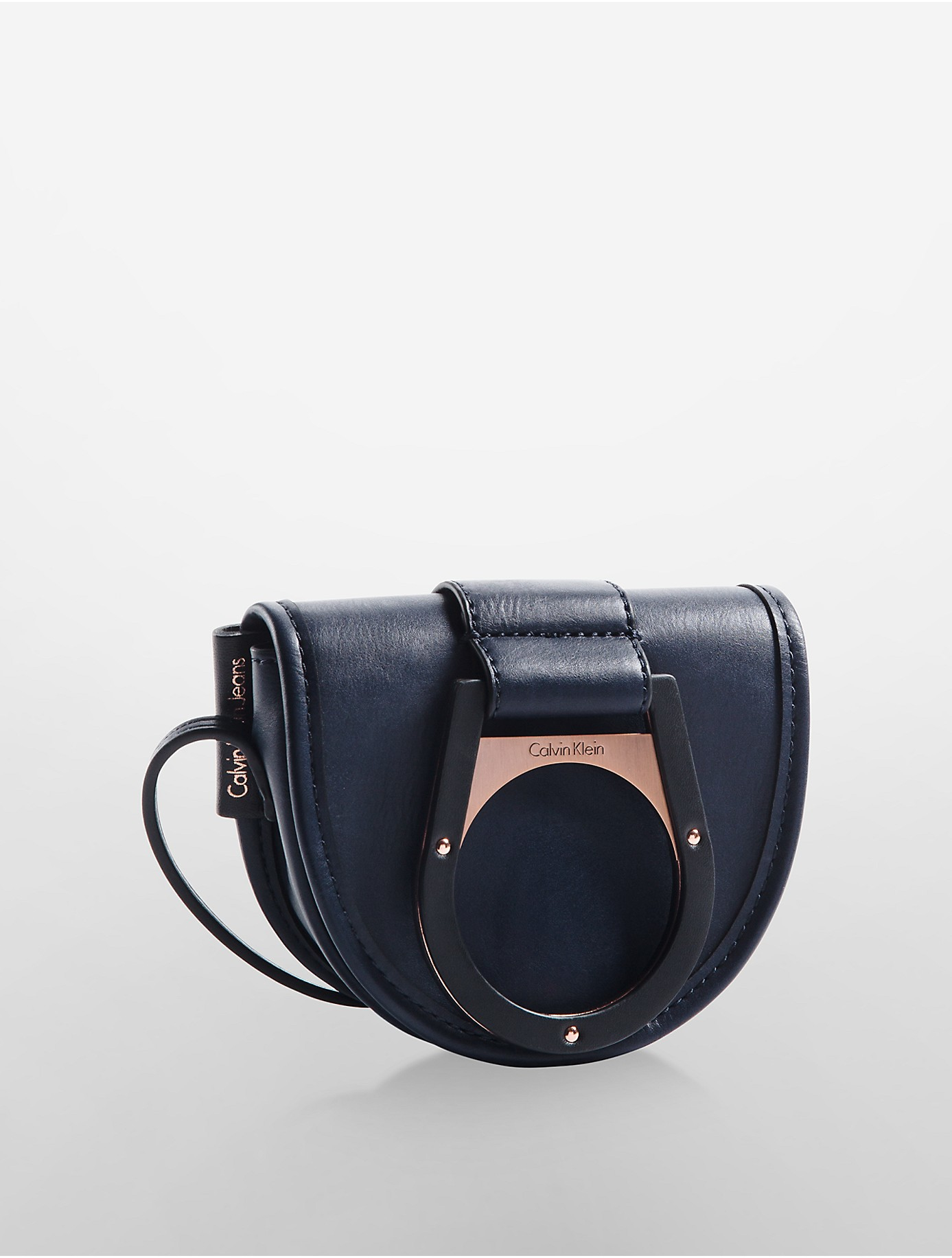 calvin klein saddle bag black
