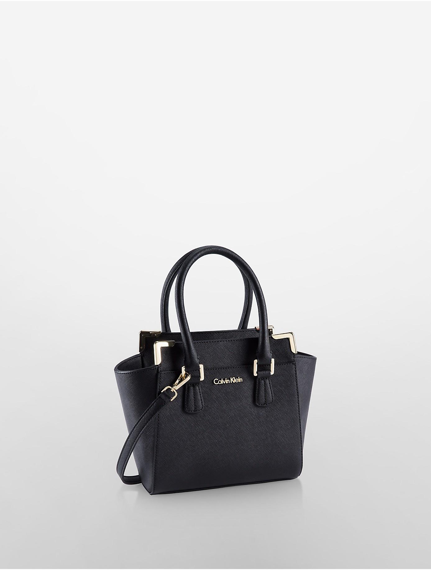 calvin klein small black purse