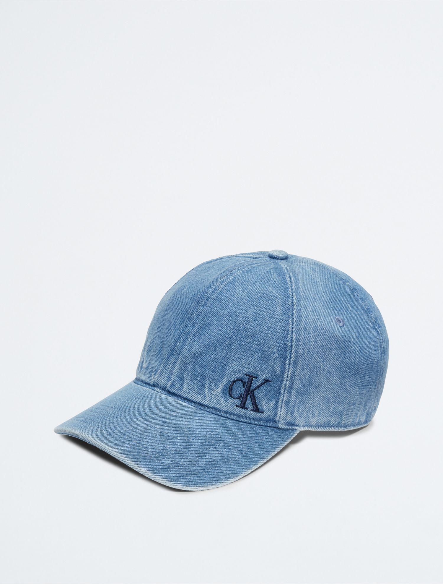 Men for | Blue Washed Embroidered Logo Klein Lyst Cap Baseball in Denim Calvin