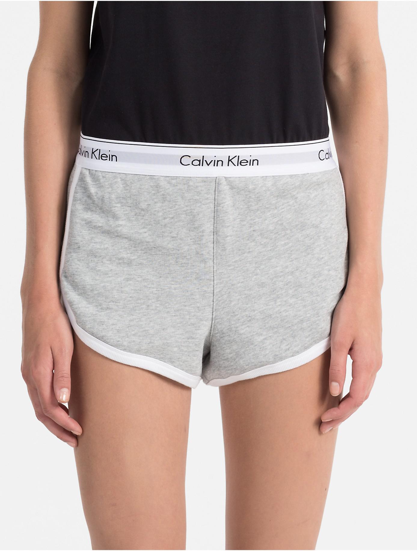 Calvin Klein Modern Cotton Lounge Sleep Shorts in Grey Heather (Gray ...