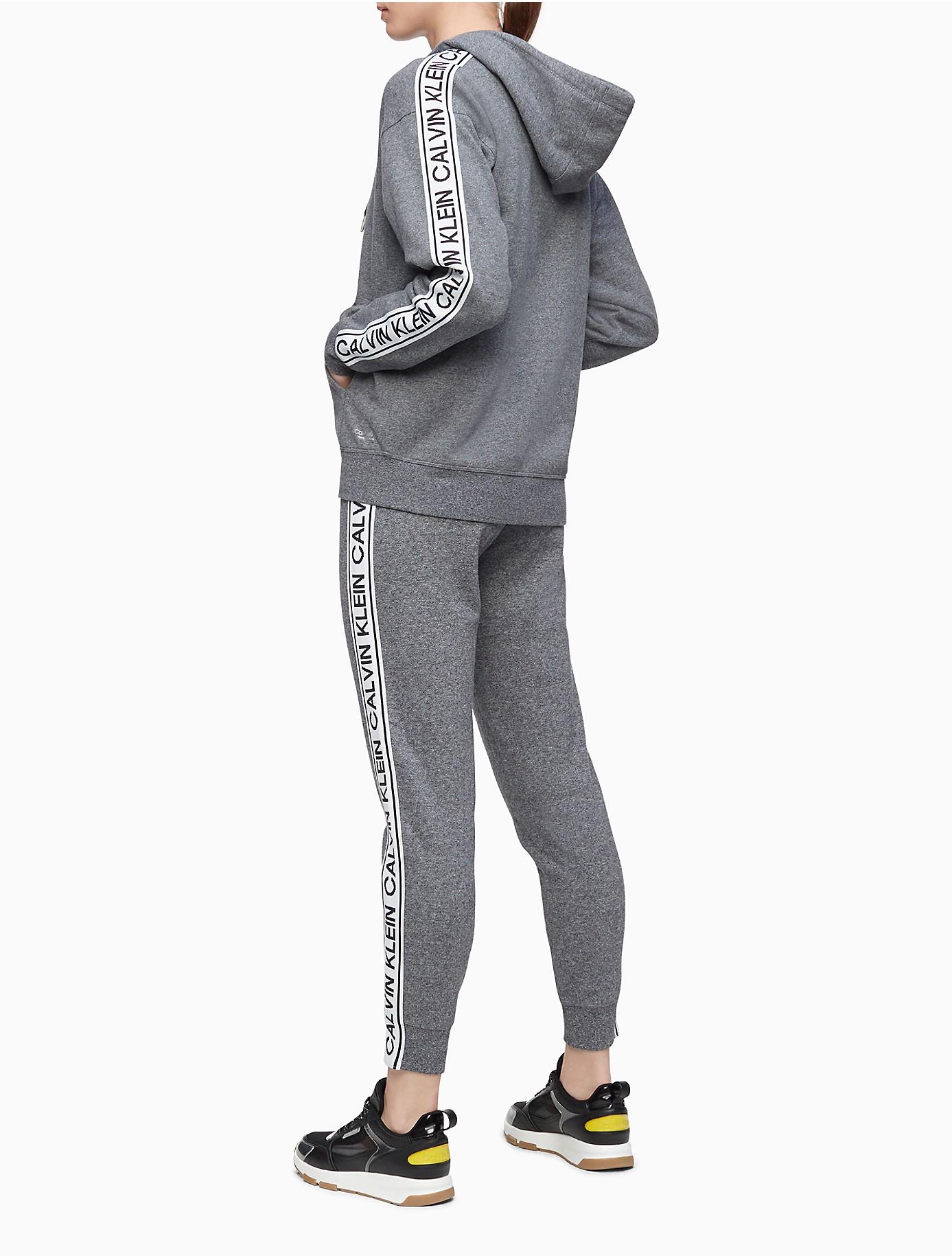 performance logo tape drawstring joggers