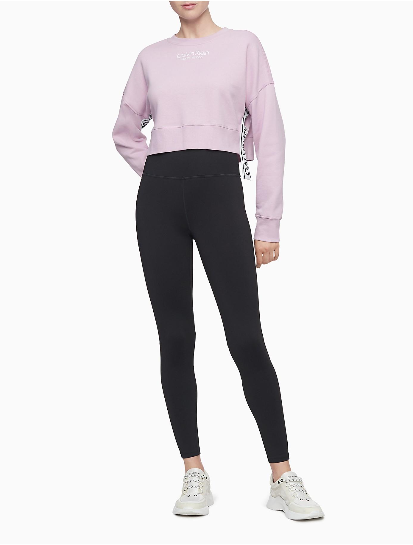 logo tape crewneck sweatshirt