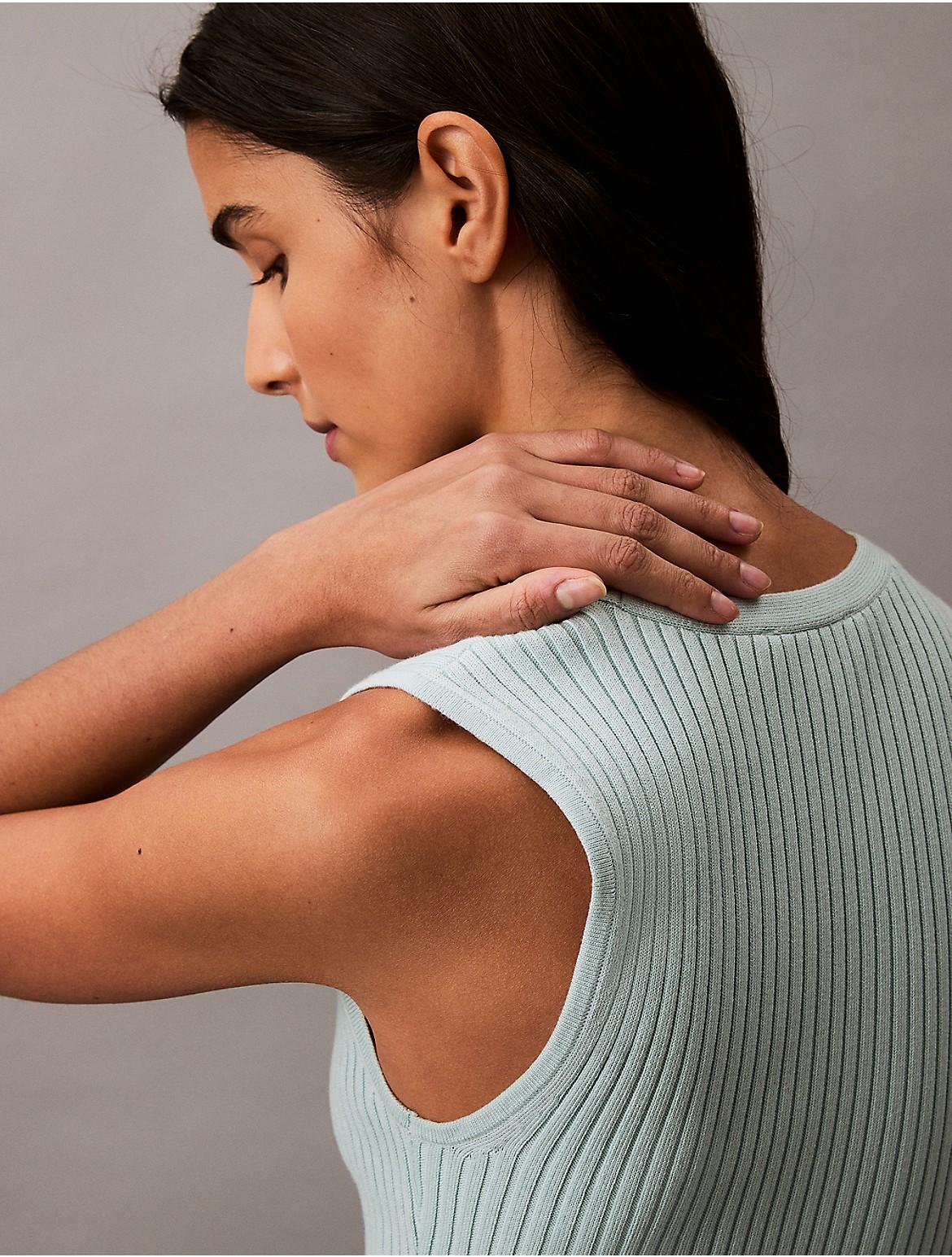 smooth cotton rib v-neck sweater midi dress Express Women's Silky Soft Ribbed Notch V-Neck Midi Sweater Dress in Brown XS