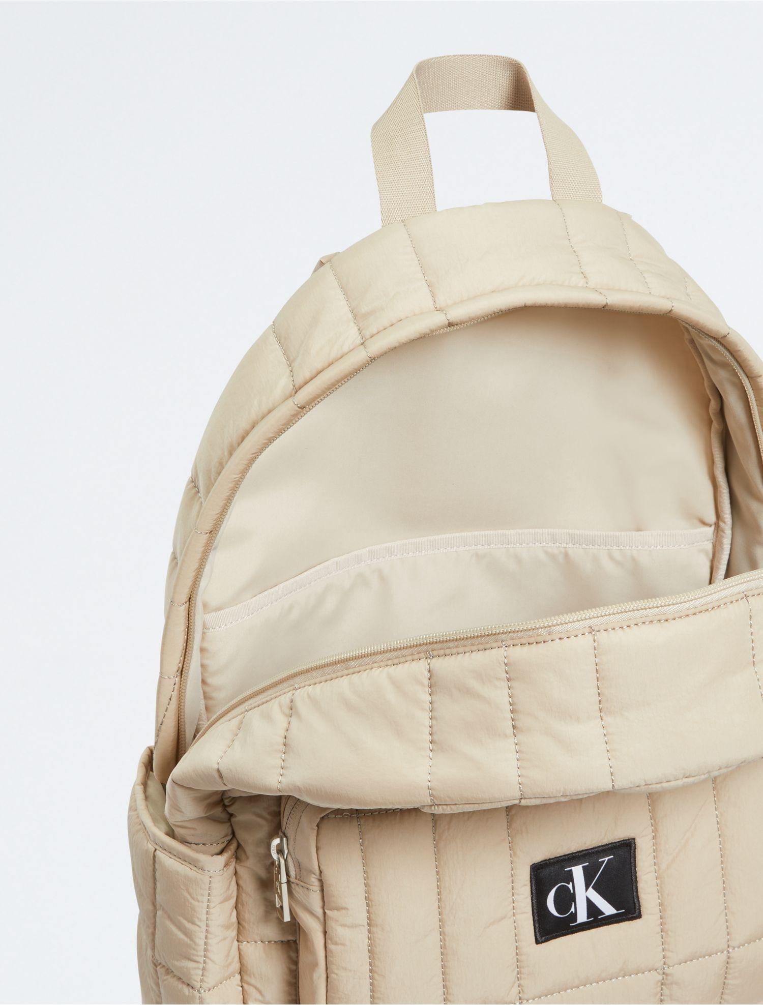 Calvin Klein City Quilted Campus Backpack in White | Lyst