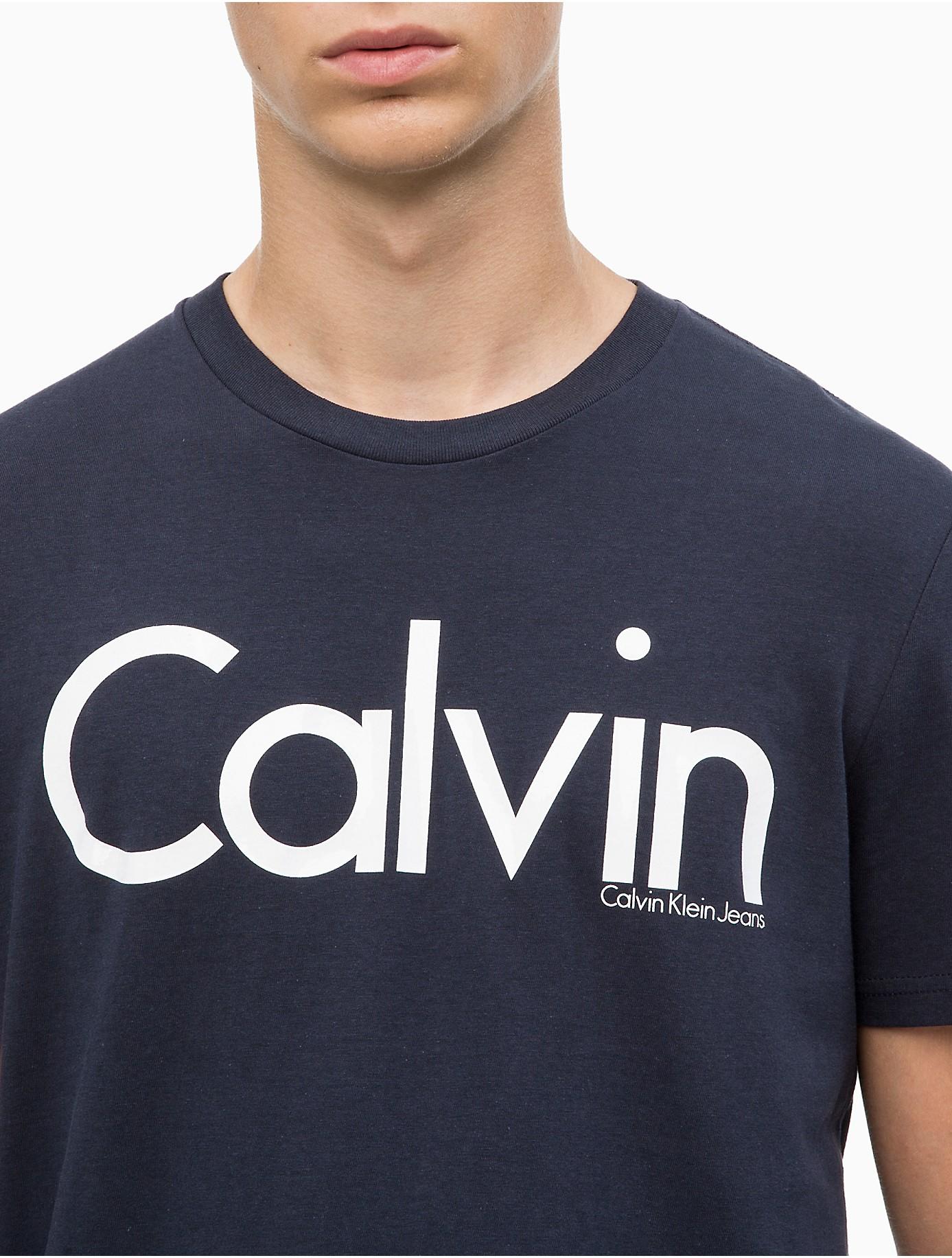 Download Calvin Klein Cotton Regular Fit Hd Calvin Logo T-shirt in ...