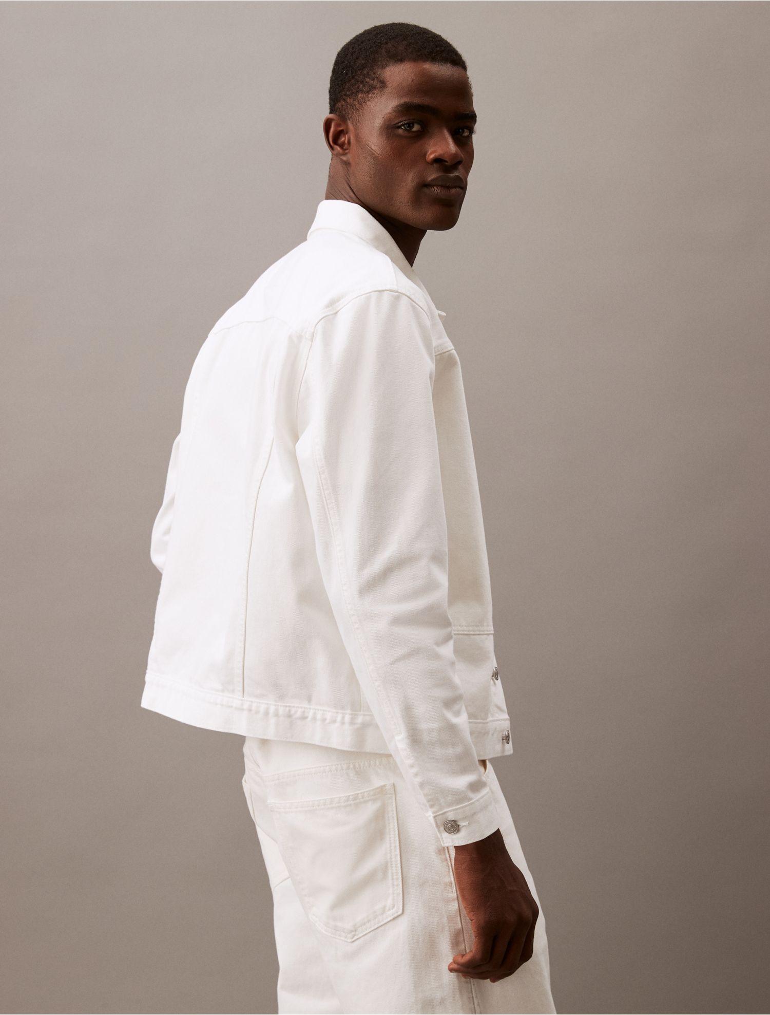 Calvin Klein Japanese Kurabo Denim Jacket in Natural for Men Lyst
