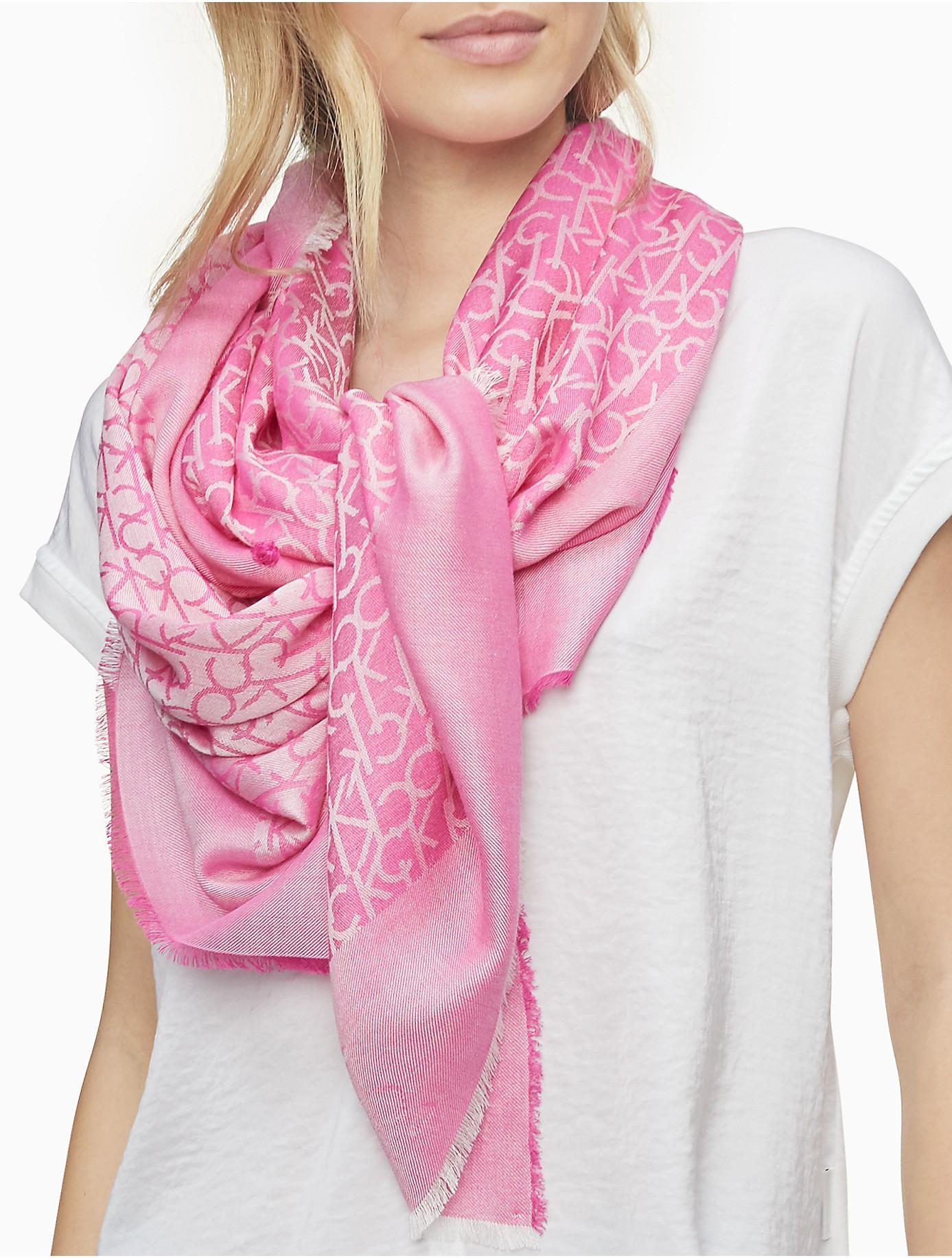 calvin klein monogram scarf
