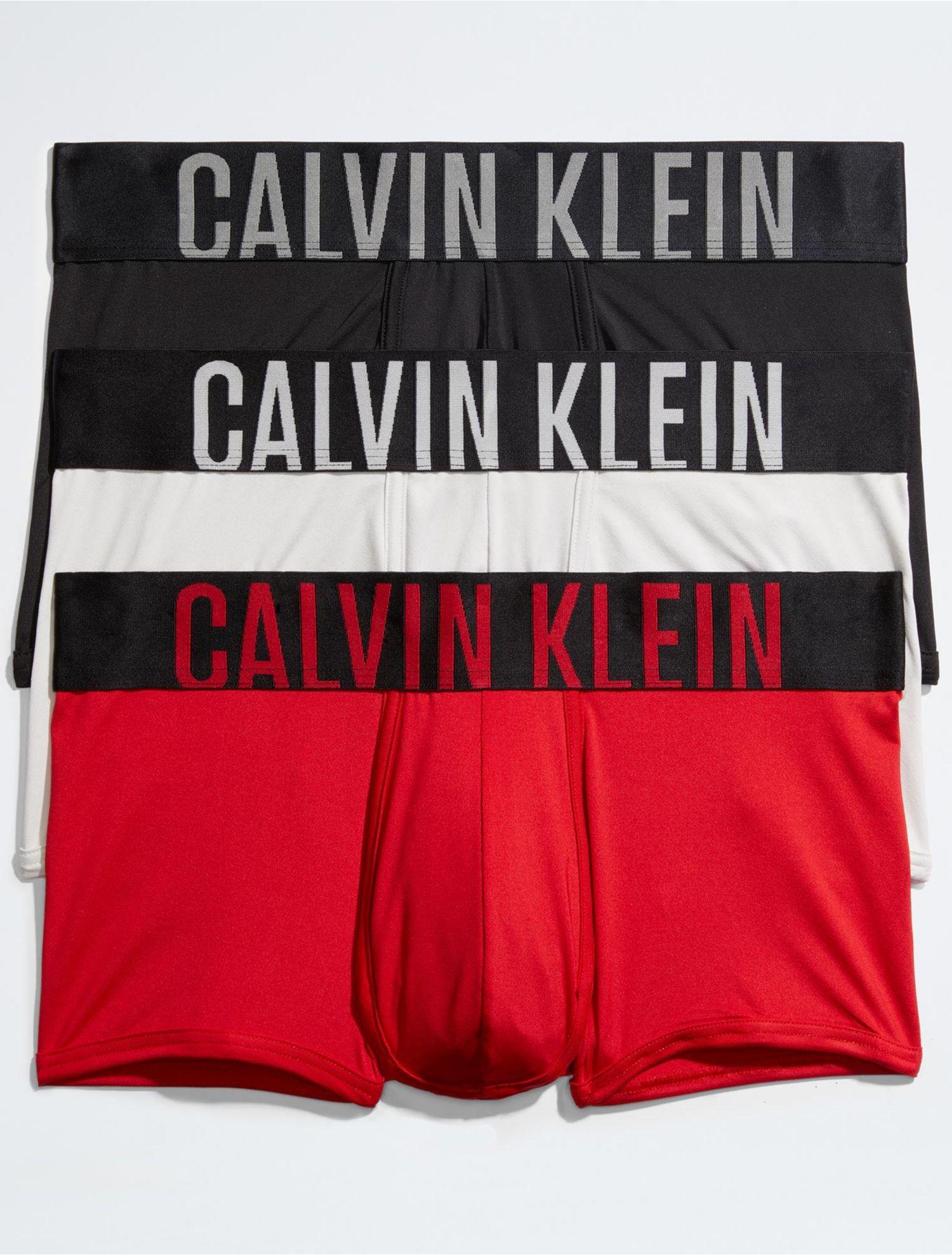 Calvin Klein Intense Power Micro 3-pack Low Rise Trunk in Red for Men | Lyst