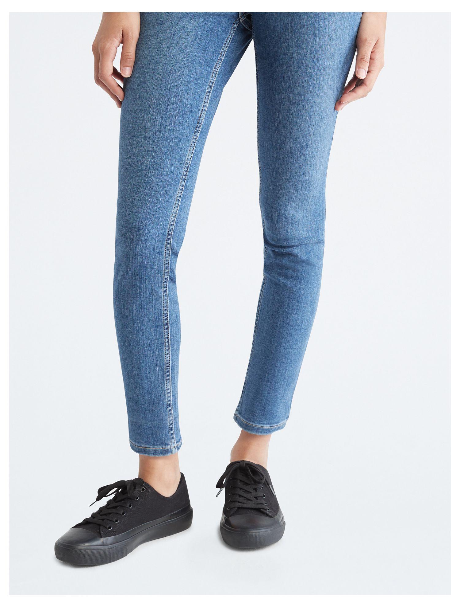 Calvin Klein Skinny High Rise Repreve® Laguna Blue Ankle Jeans | Lyst
