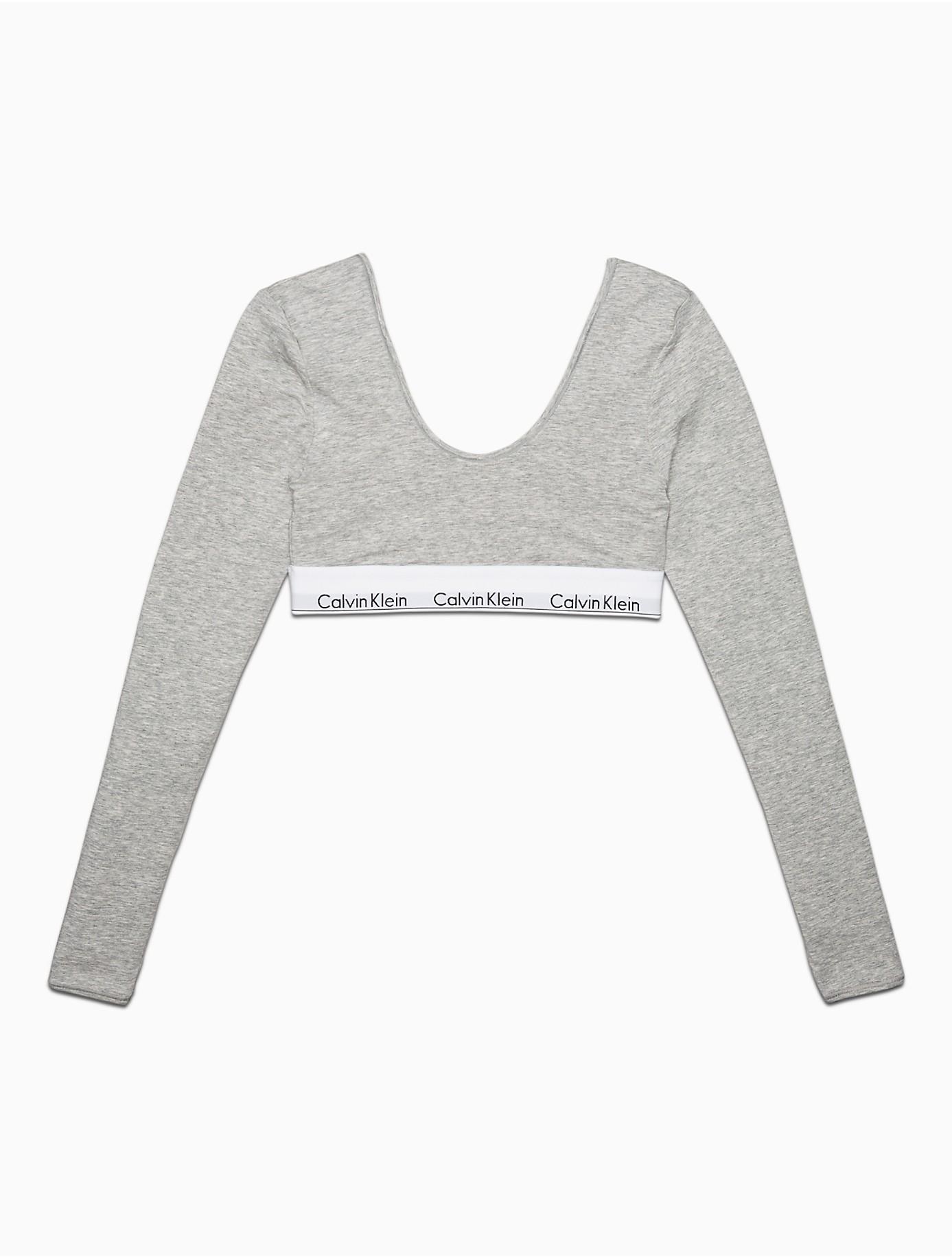 calvin klein grey long sleeve