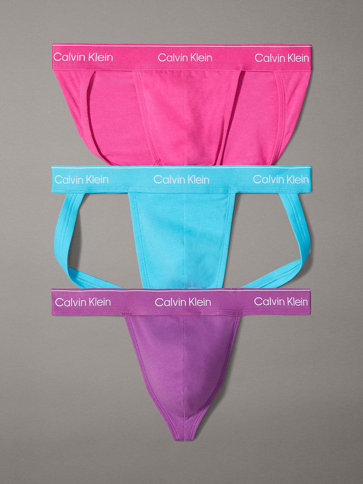 Calvin Klein Pack Briefs, Thong And Jock Strap Pride in Pink