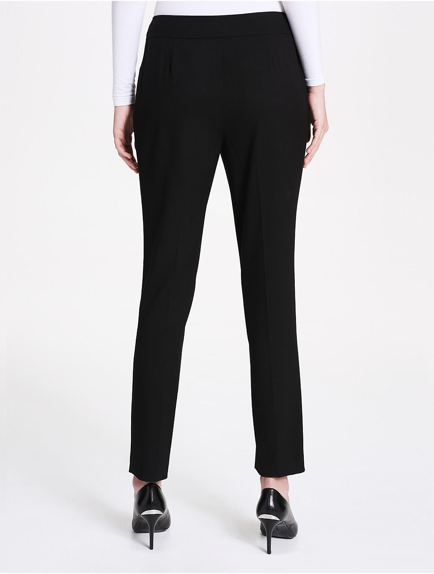 Calvin Klein Synthetic Modern Essentials Straight Leg Zip Pants in ...