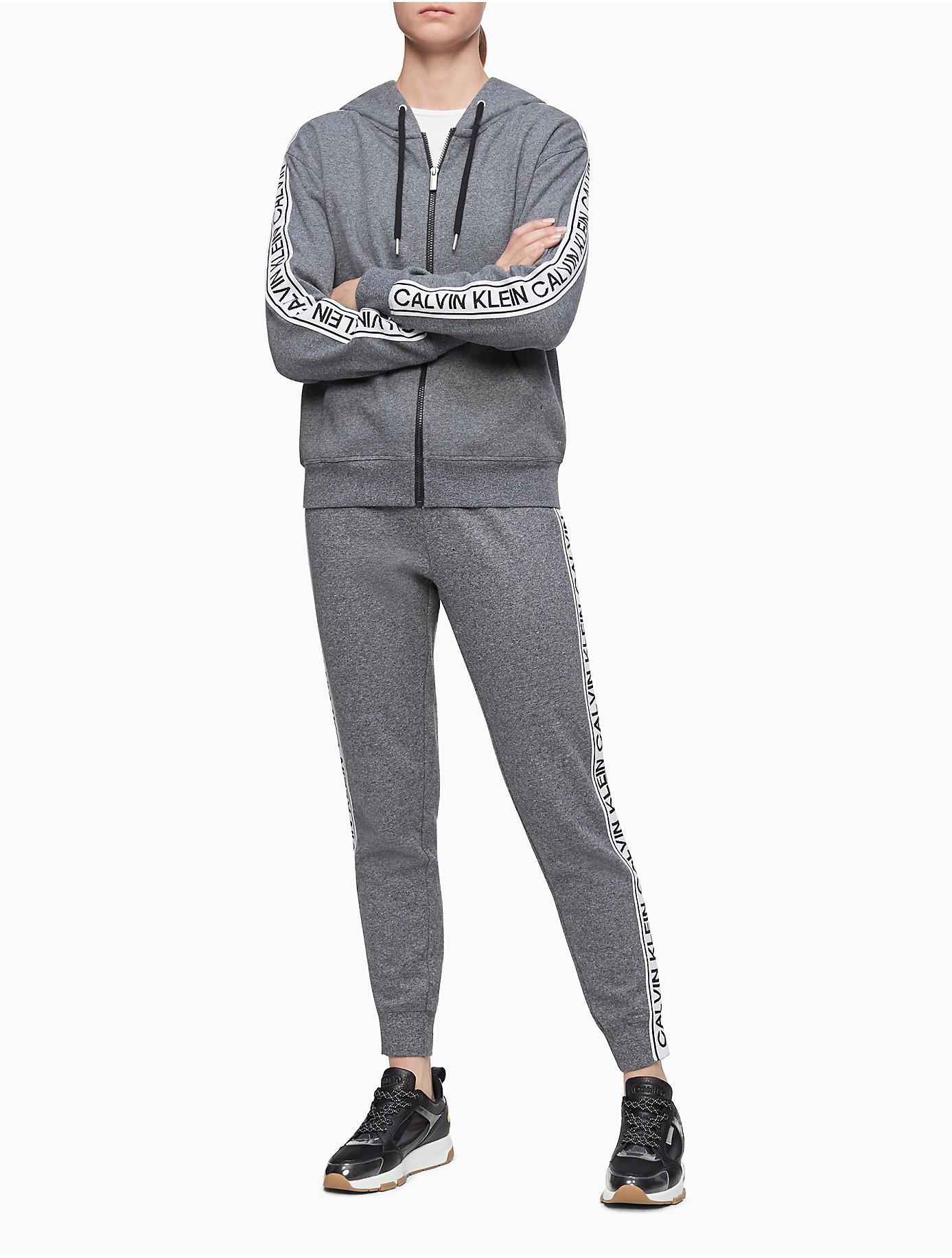 performance logo tape drawstring joggers