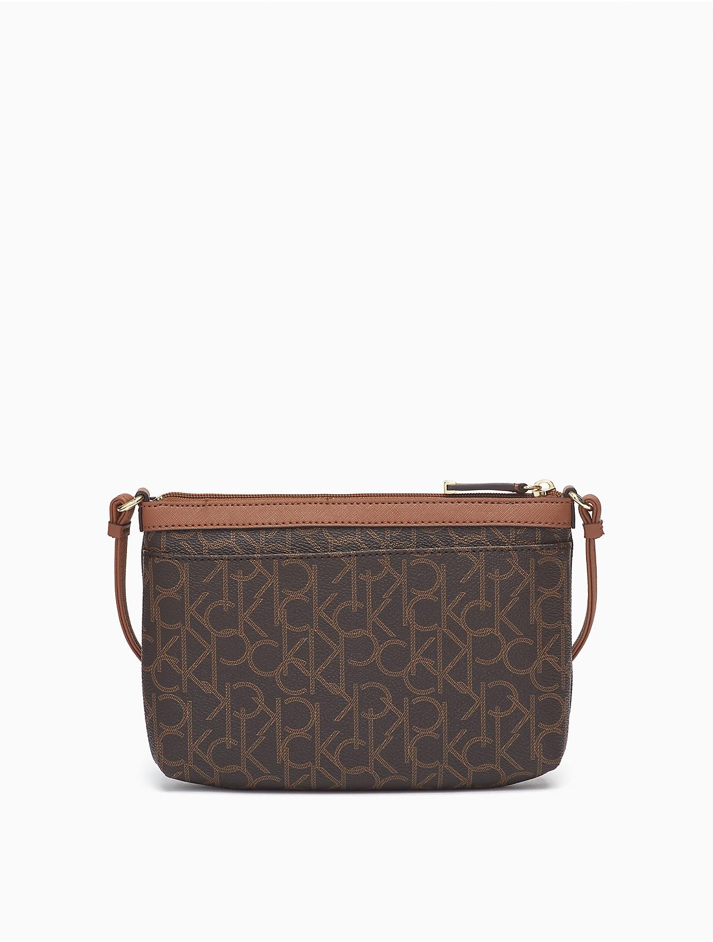 calvin klein monogram shoulder bag