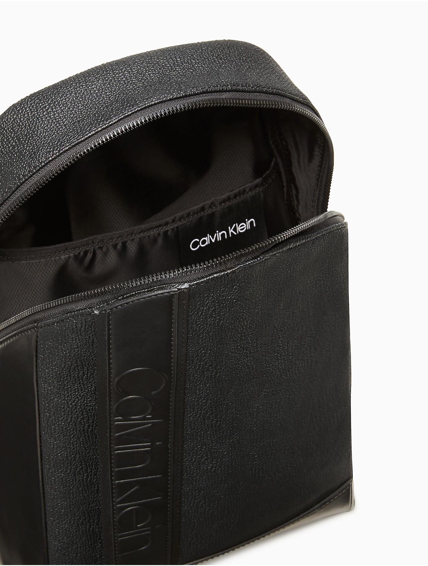 Calvin Klein Bartley Micro Texture Sling Backpack in Black for Men | Lyst
