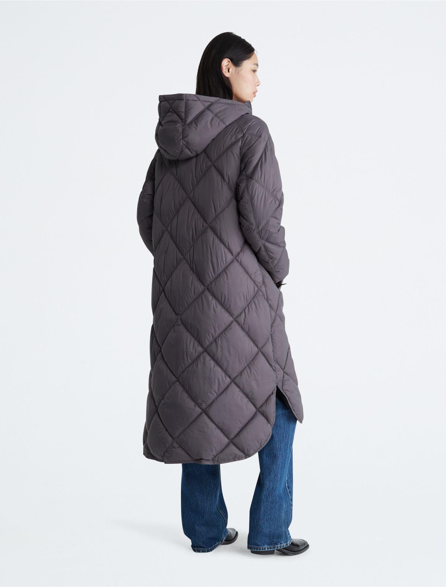 Nau cocoon quilted down shop trench coat