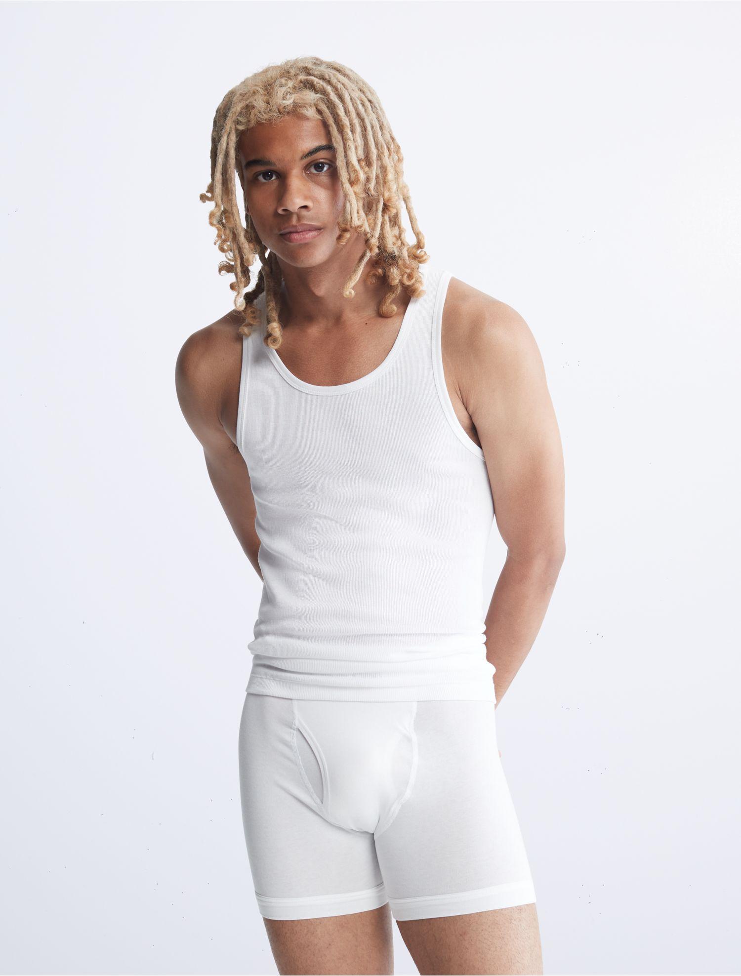 Calvin Klein Cotton Classics 3-pack Tank Top in White for Men | Lyst