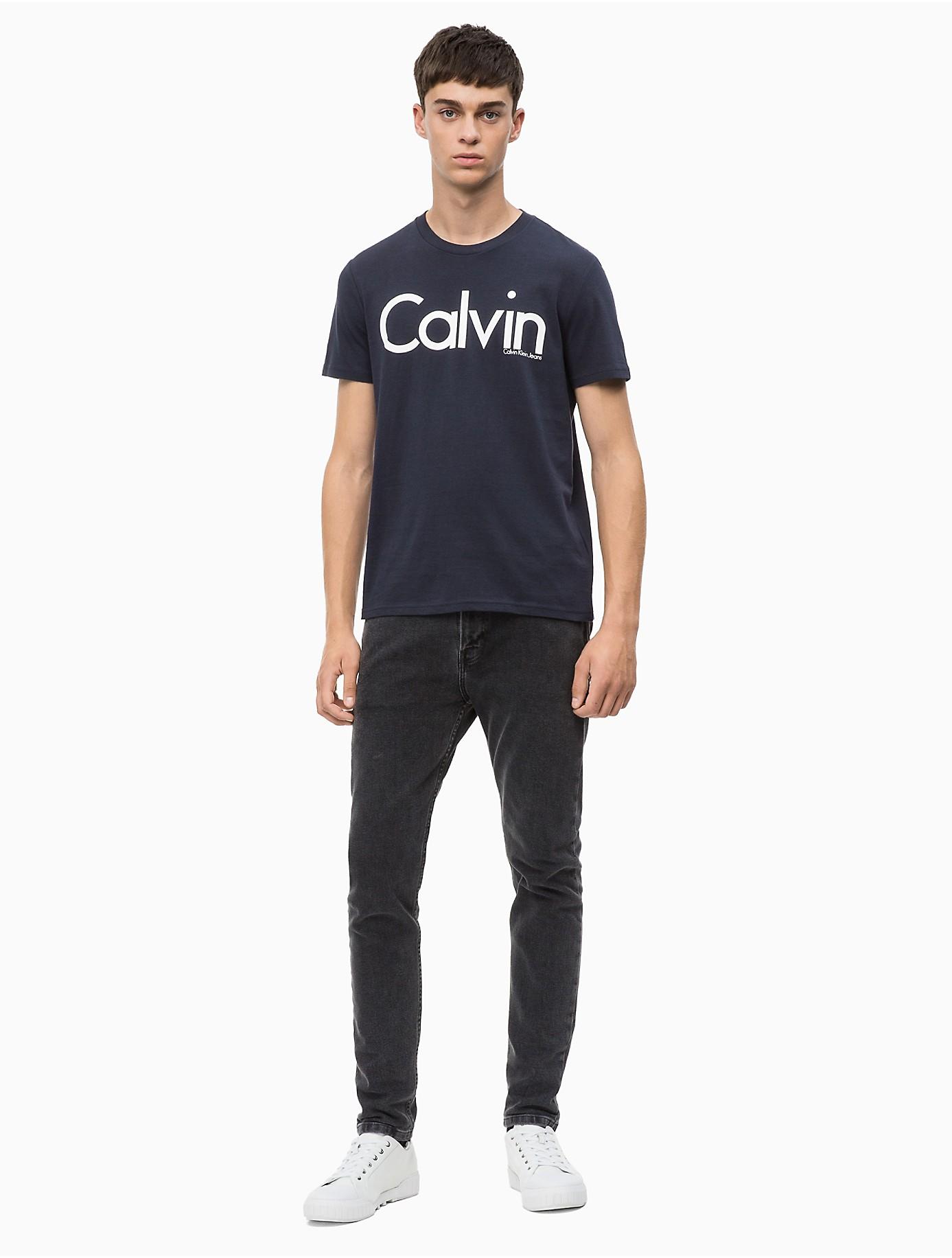 Download Calvin Klein Cotton Regular Fit Hd Calvin Logo T-shirt in ...