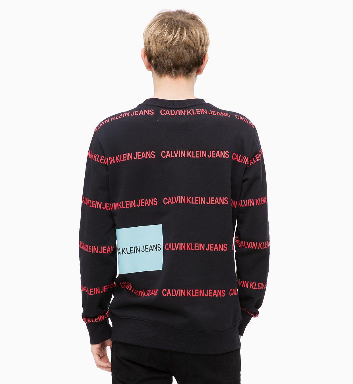 Calvin klein multi logo sweatshirt on sale