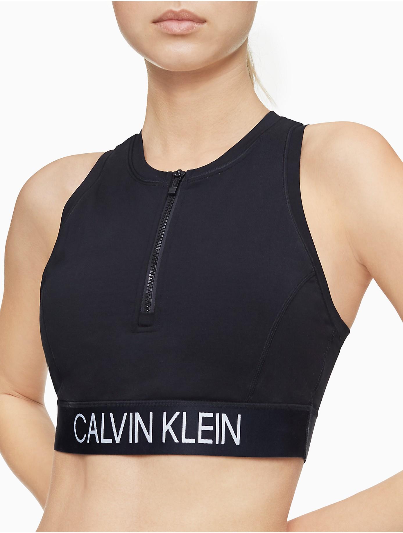 calvin klein zip bralette