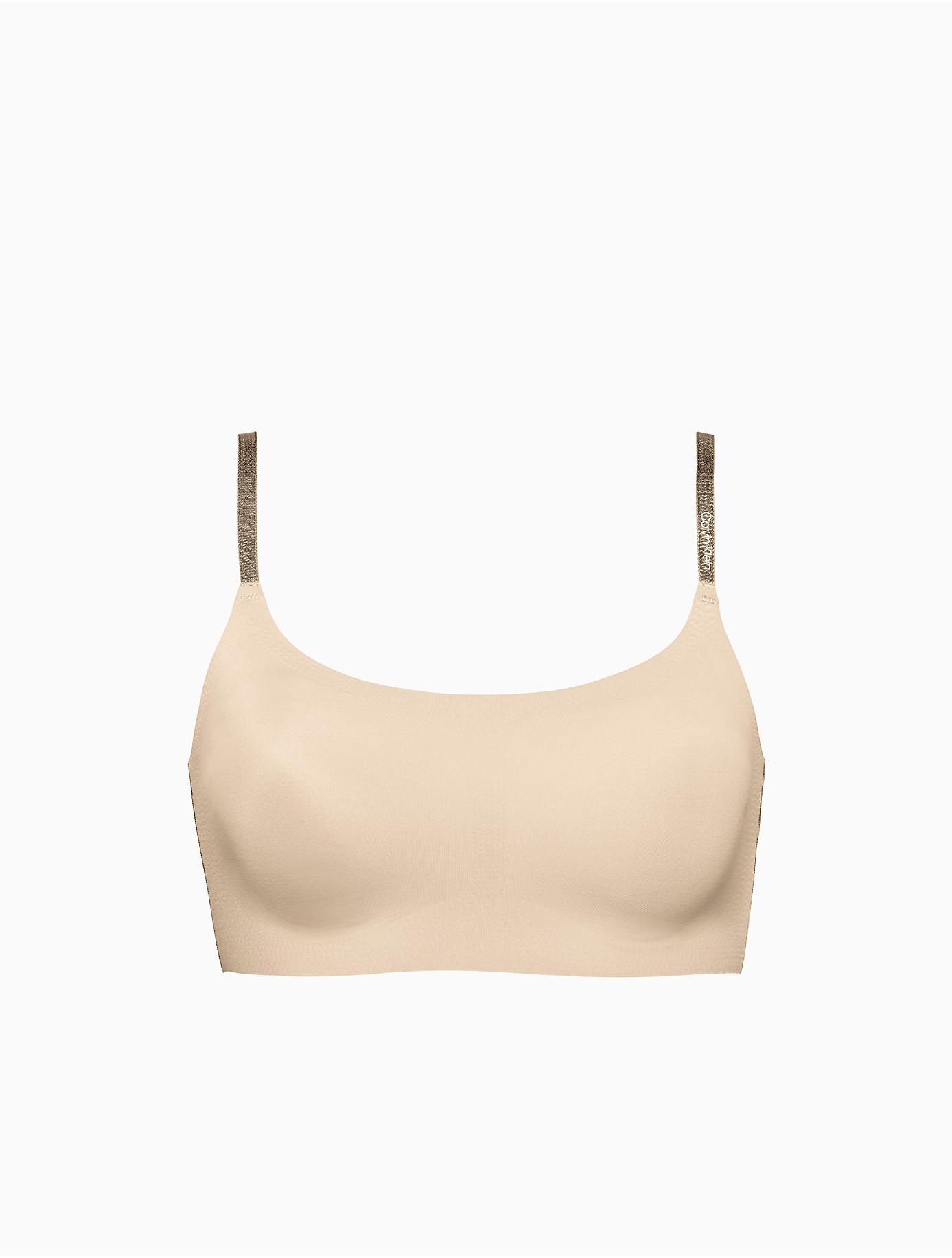 Calvin Klein Synthetic Invisibles Wirefree Retro Bralette in Desert  (Natural) - Lyst