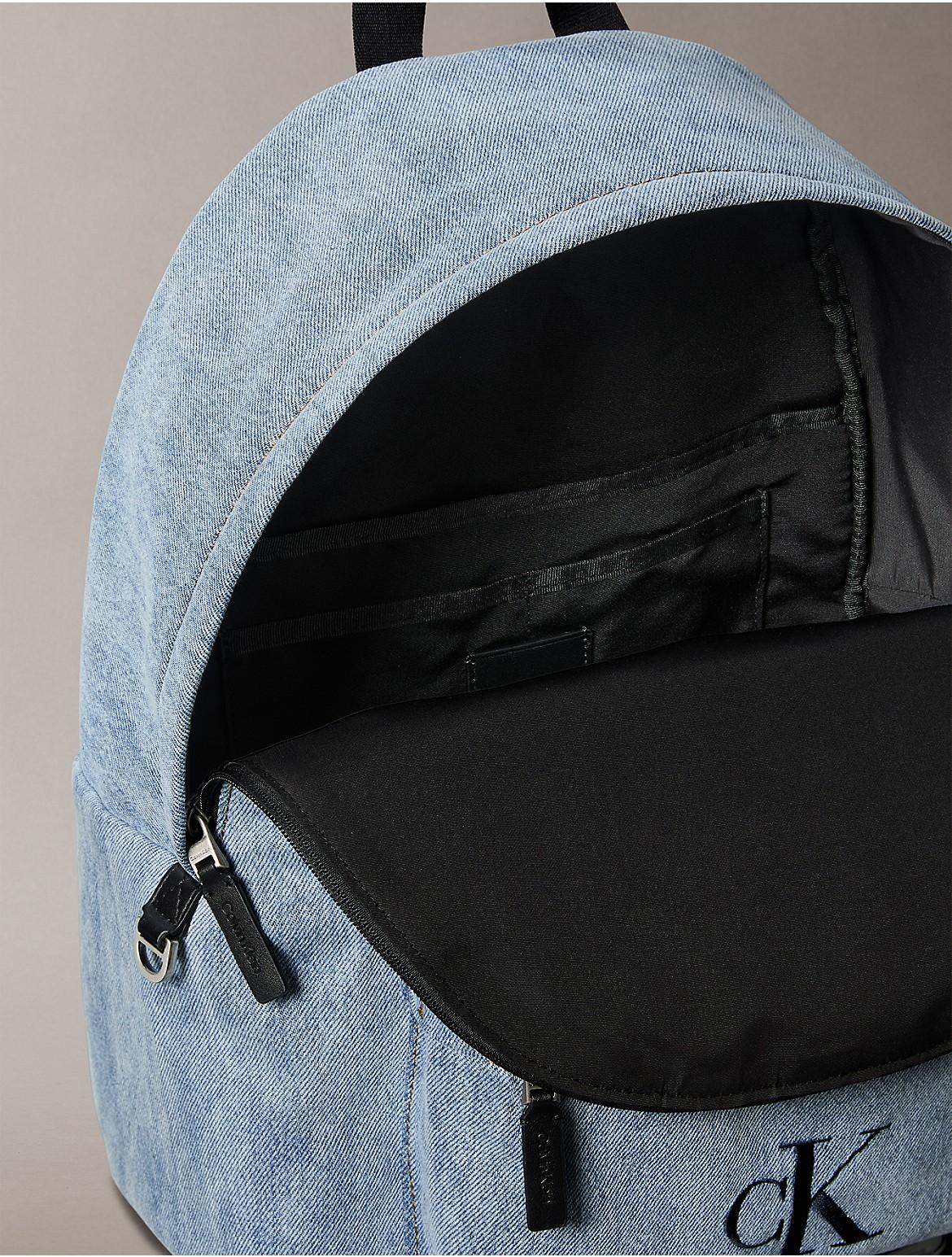 calvin klein jeans logo backpack in mini around closure Calvin Klein Strap Flap Backpack