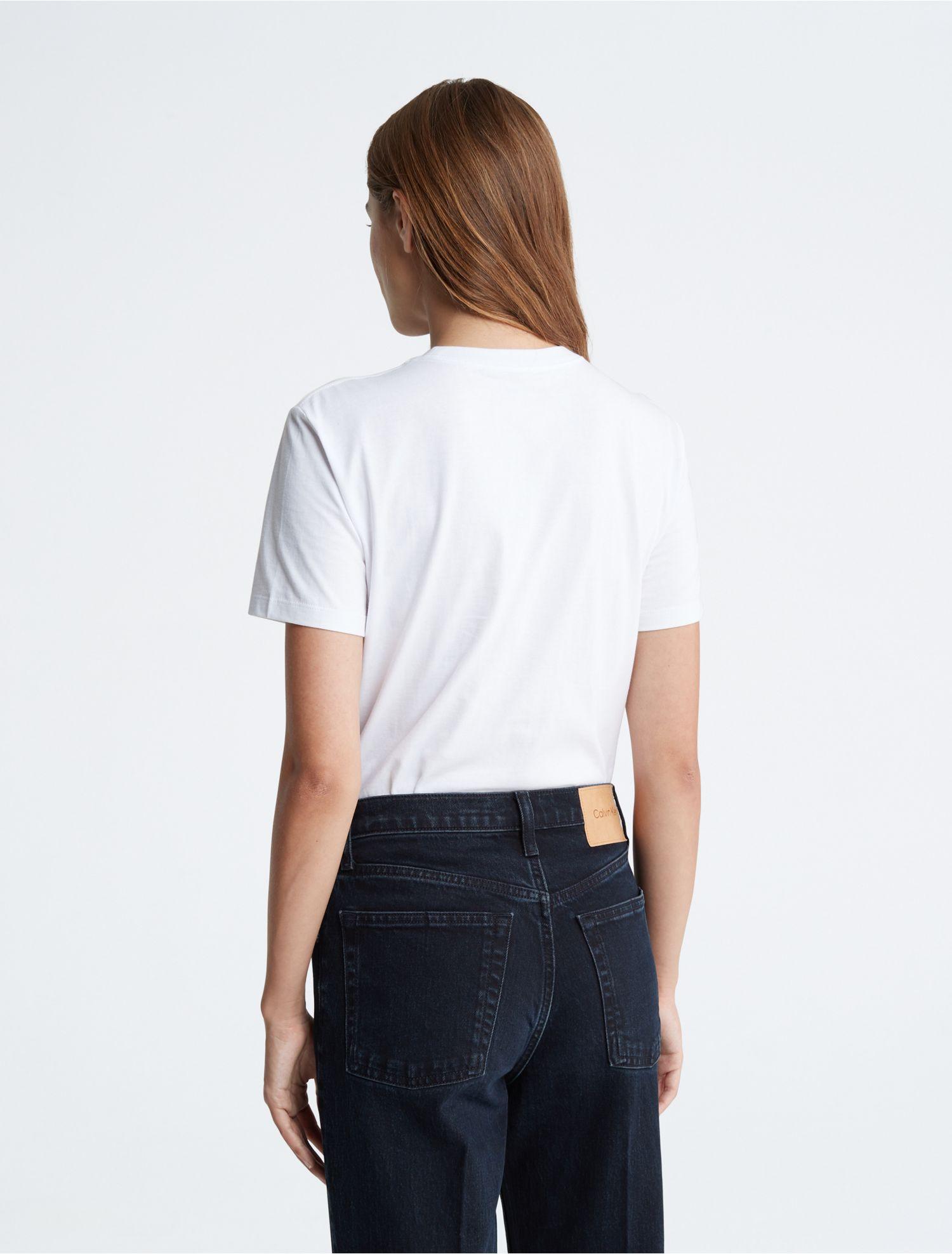 Calvin Klein City Graphic Crewneck T shirt in White Lyst
