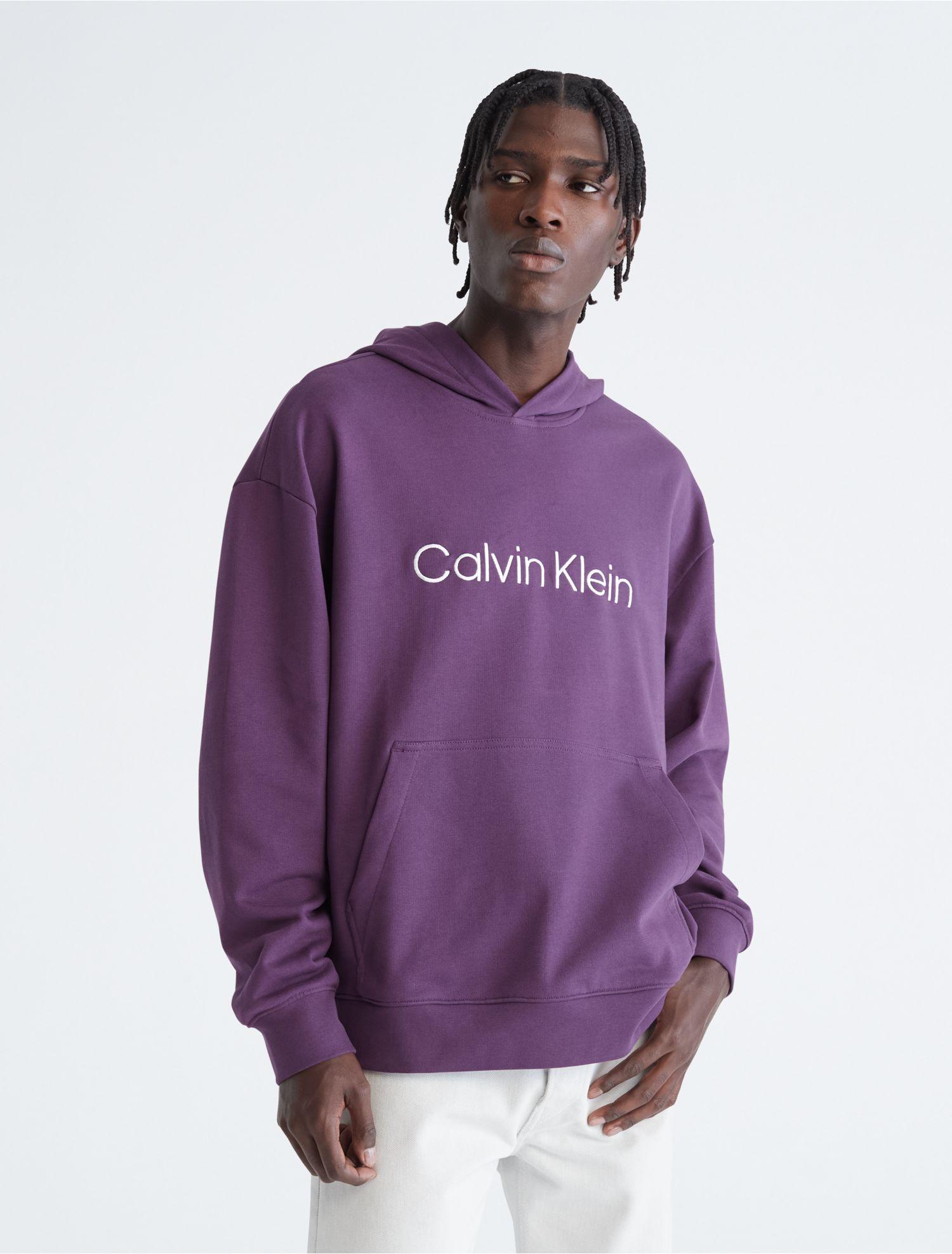 Calvin Klein Purple Fit Hoodie Lyst for Relaxed | in Standard Logo Men
