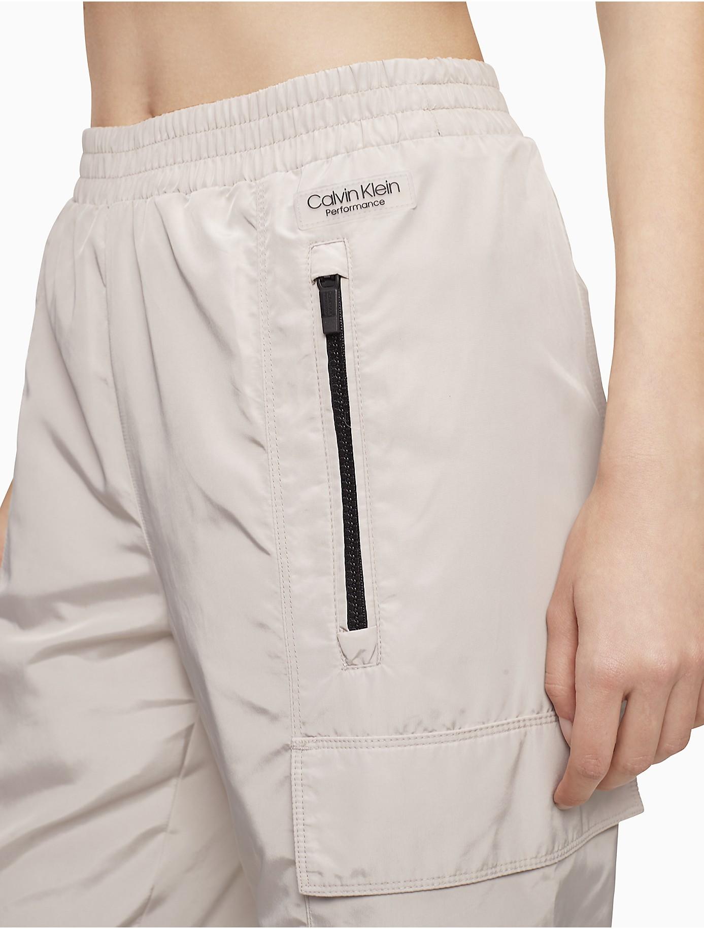Calvin Klein Performance Elasticated Zip Pocket Cargo Pants | Lyst