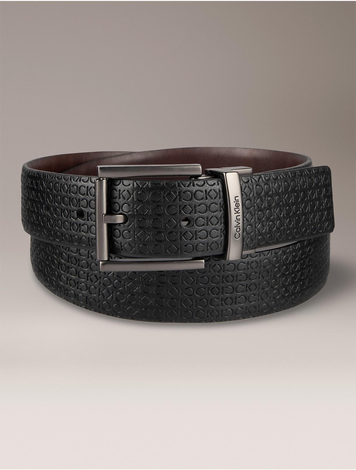 calvin klein reversible monogram belt