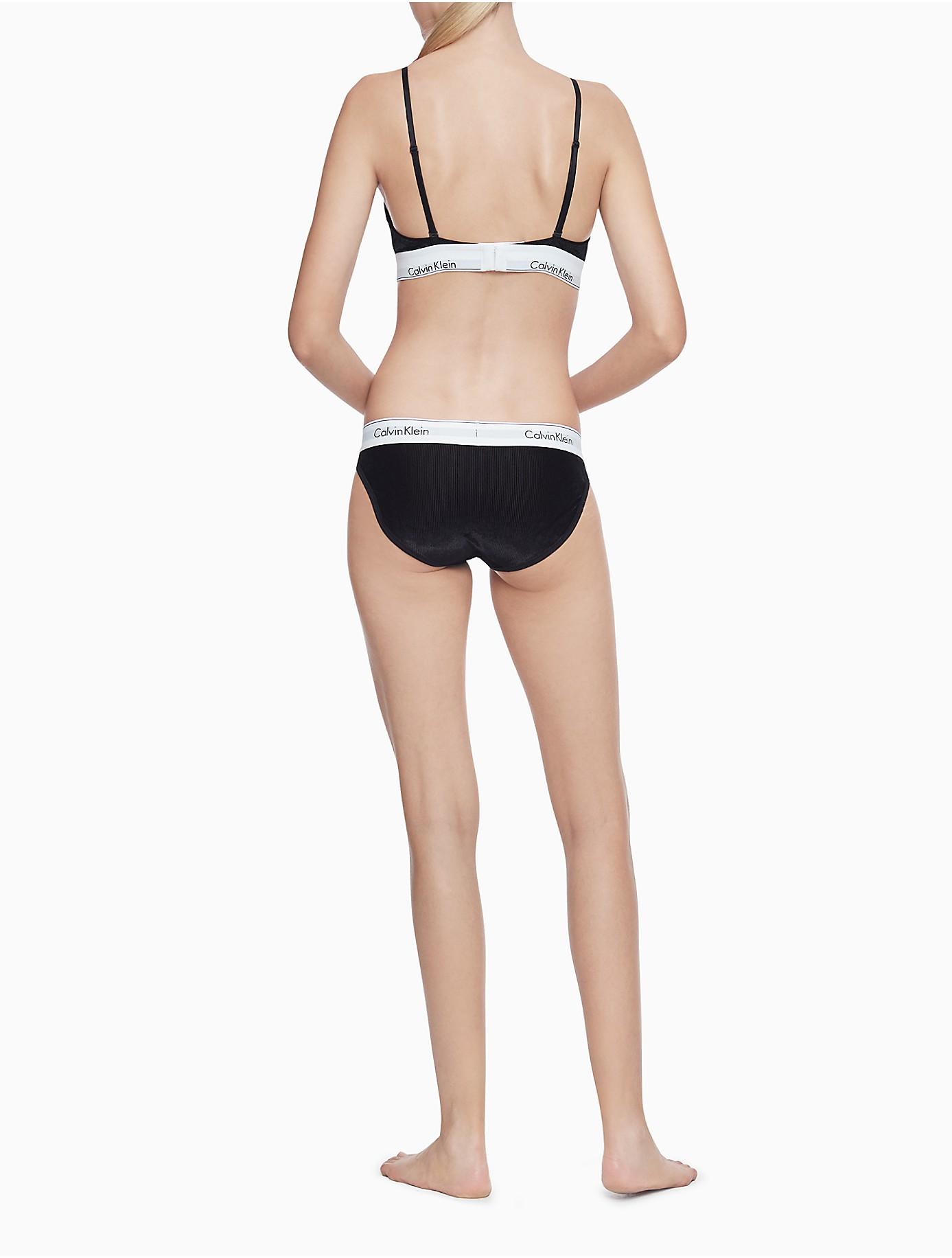 modern cotton velvet unlined triangle bralette