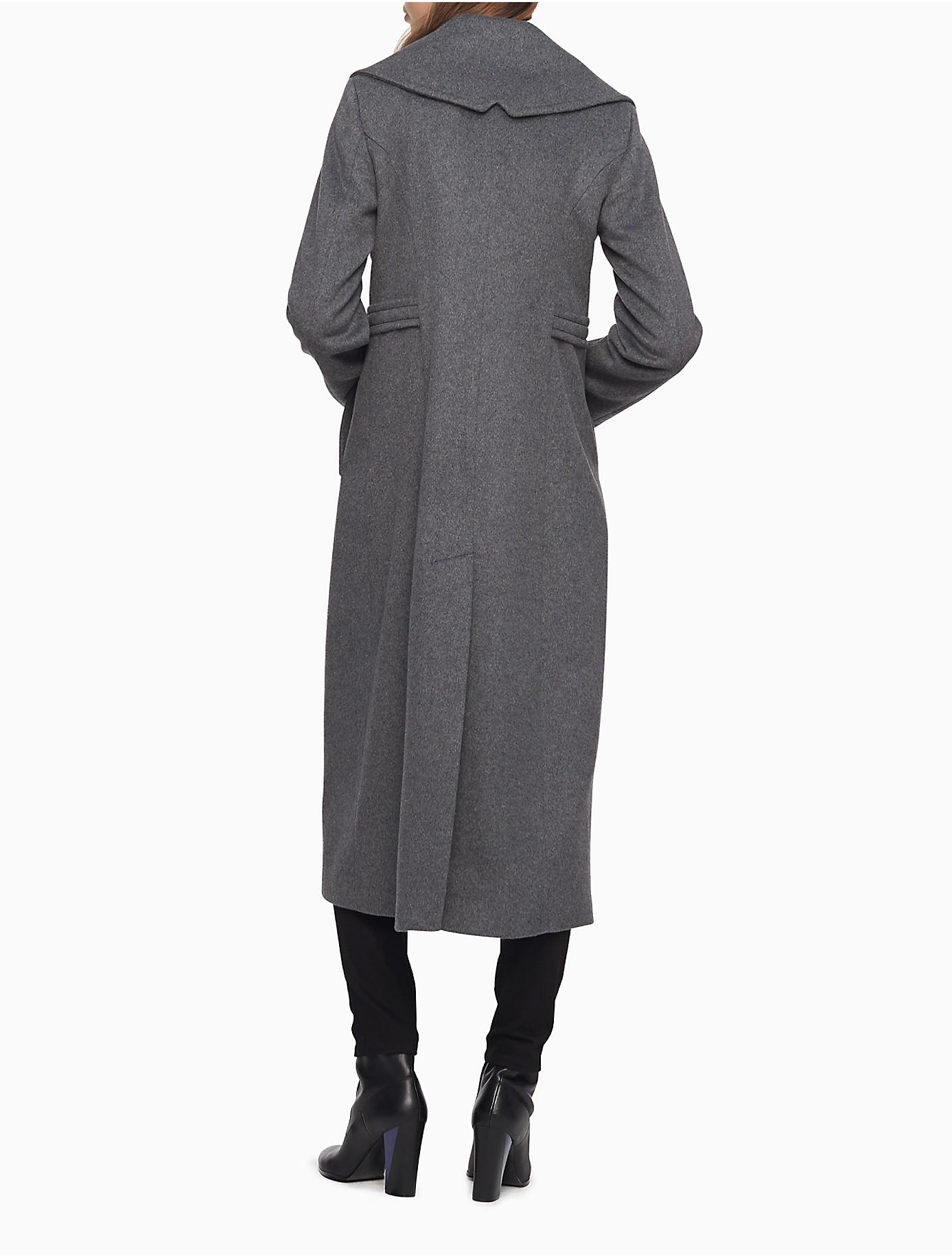 calvin klein angora wool coat