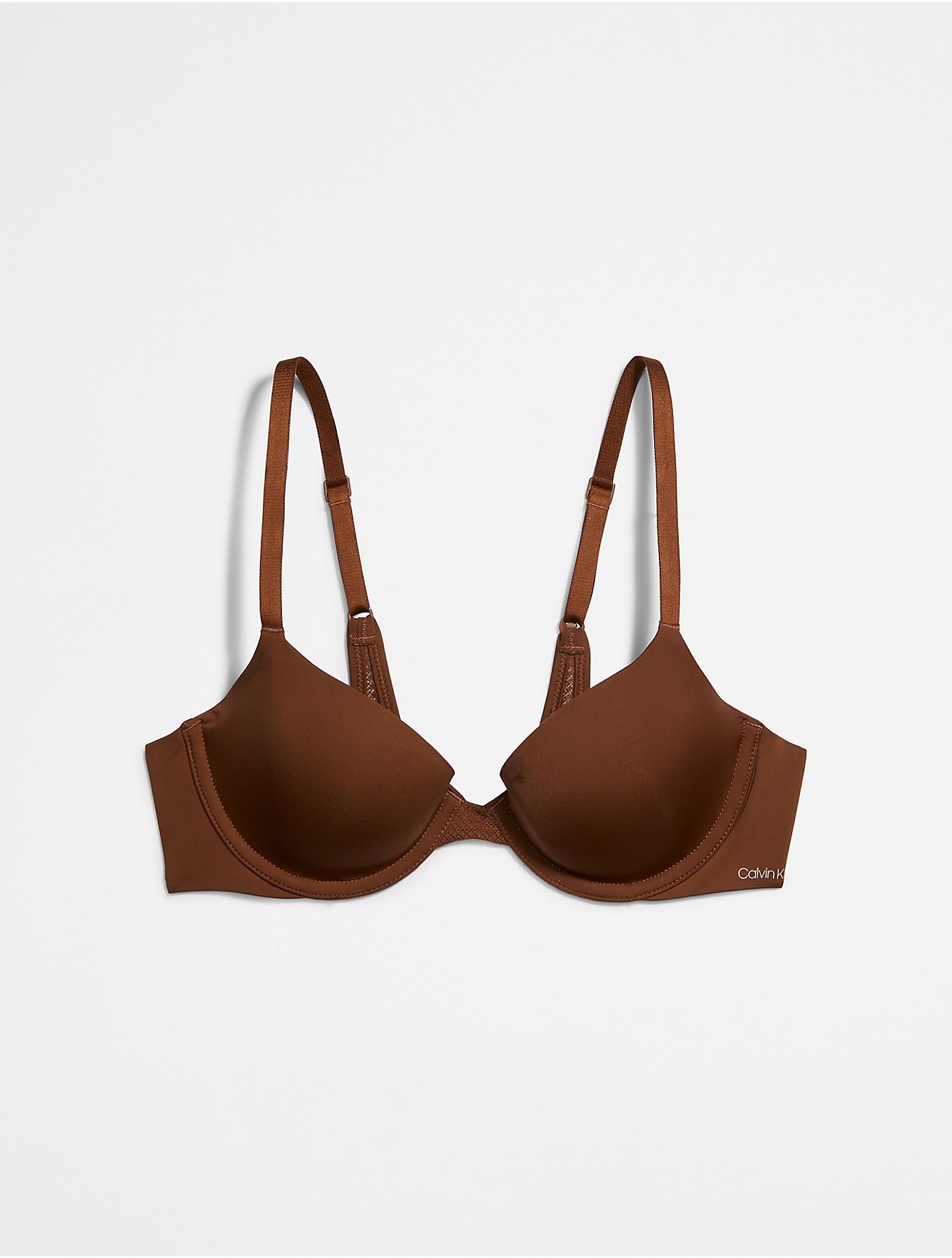 Calvin Klein Perfectly Fit Flex Lightly Lined Demi Bra in Brown Lyst