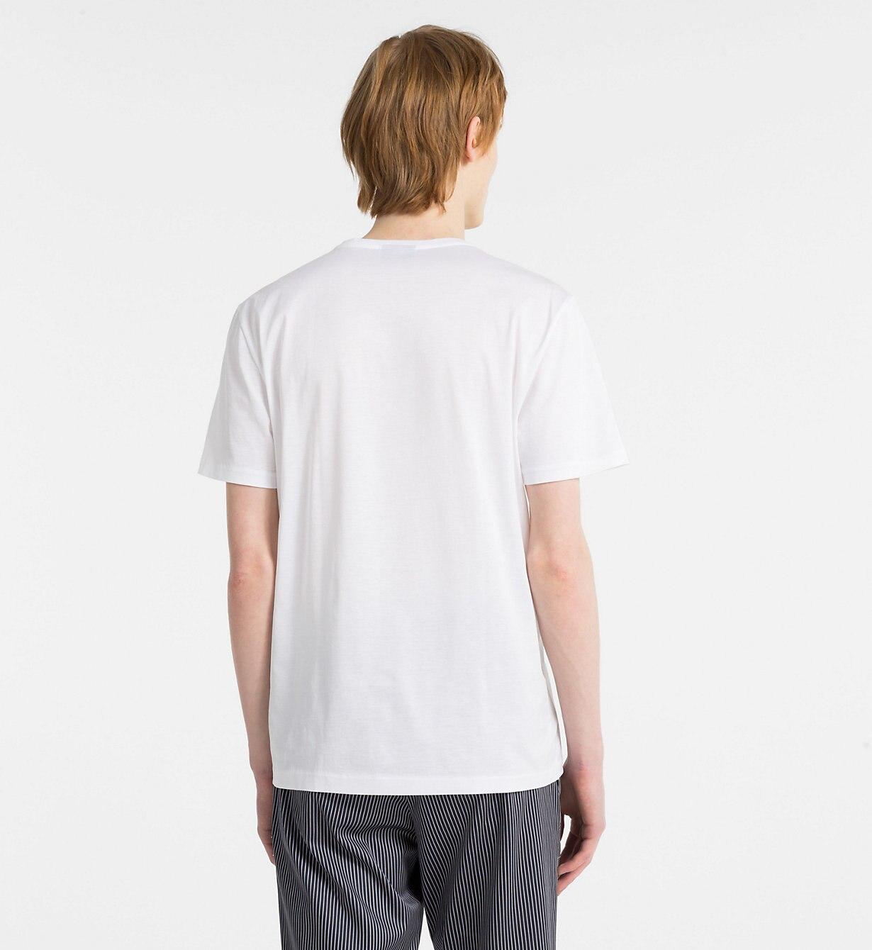 Calvin Klein Baumwolle T-Shirt aus mercerisierter Baumwolle in Weiß für  Herren | Lyst DE