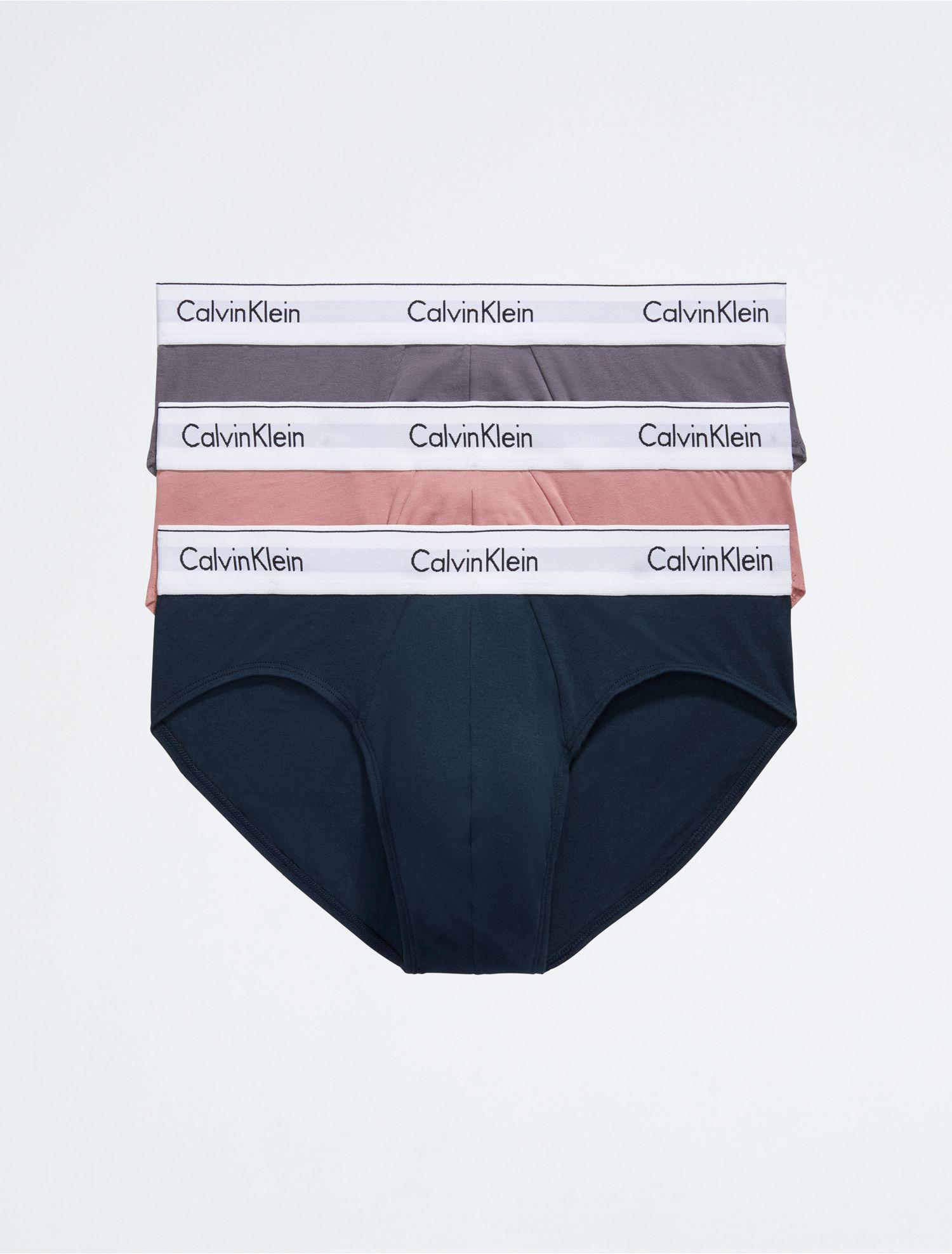 Calvin Klein Modern Cotton Stretch Naturals 3-pack Hip Brief in White for  Men