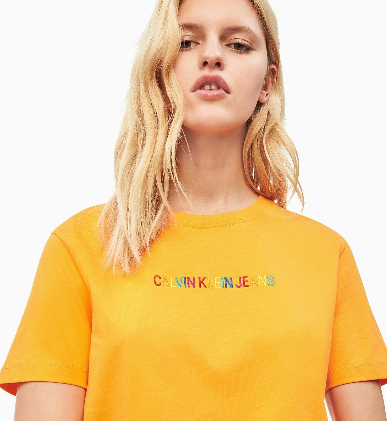 calvin klein rainbow t shirt