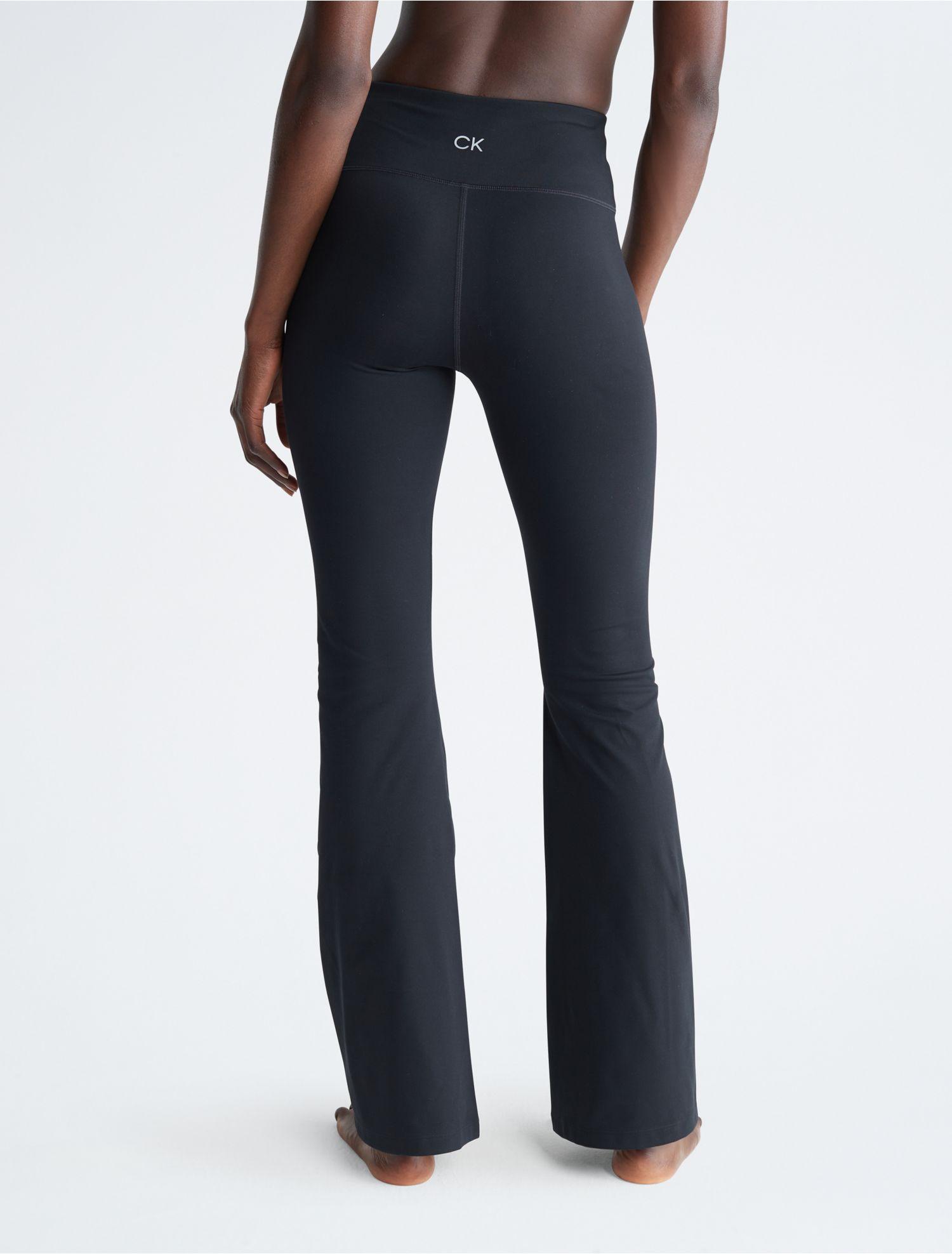 Calvin Klein Performance Embrace High Waist Flared Pants in Blue | Lyst