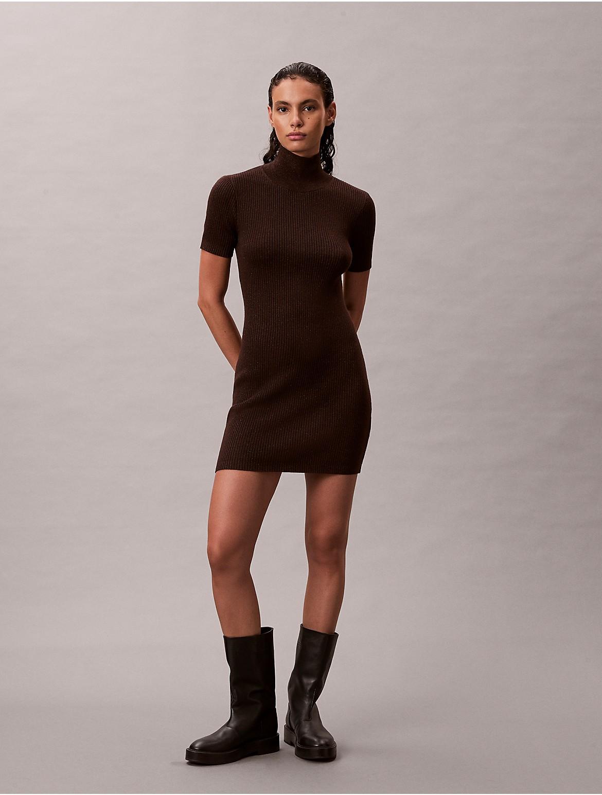 calvin klein brown dress Milano Jersey Draped T-shirt Klein Suitable for all seasons Brown Calvin Klein Dresses for