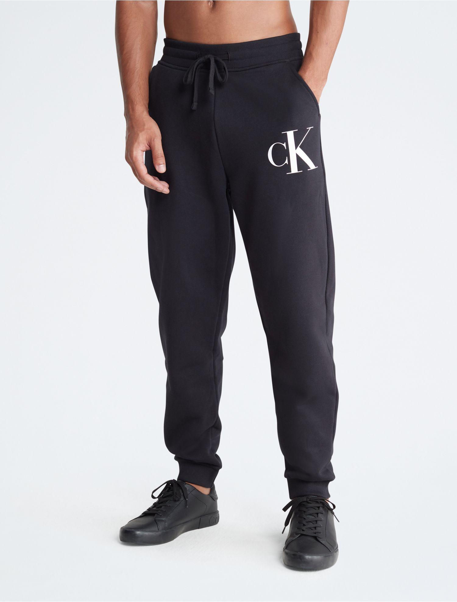 Calvin klein 2024 monogram joggers grey