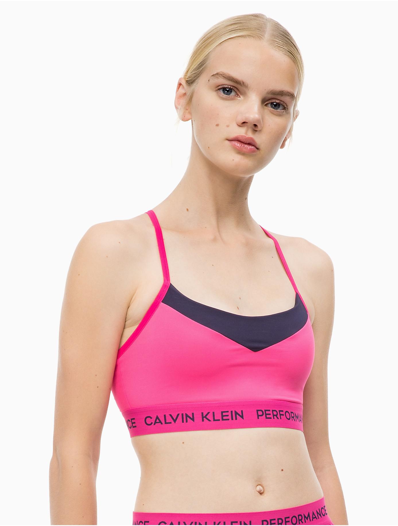 calvin klein pink sports bra