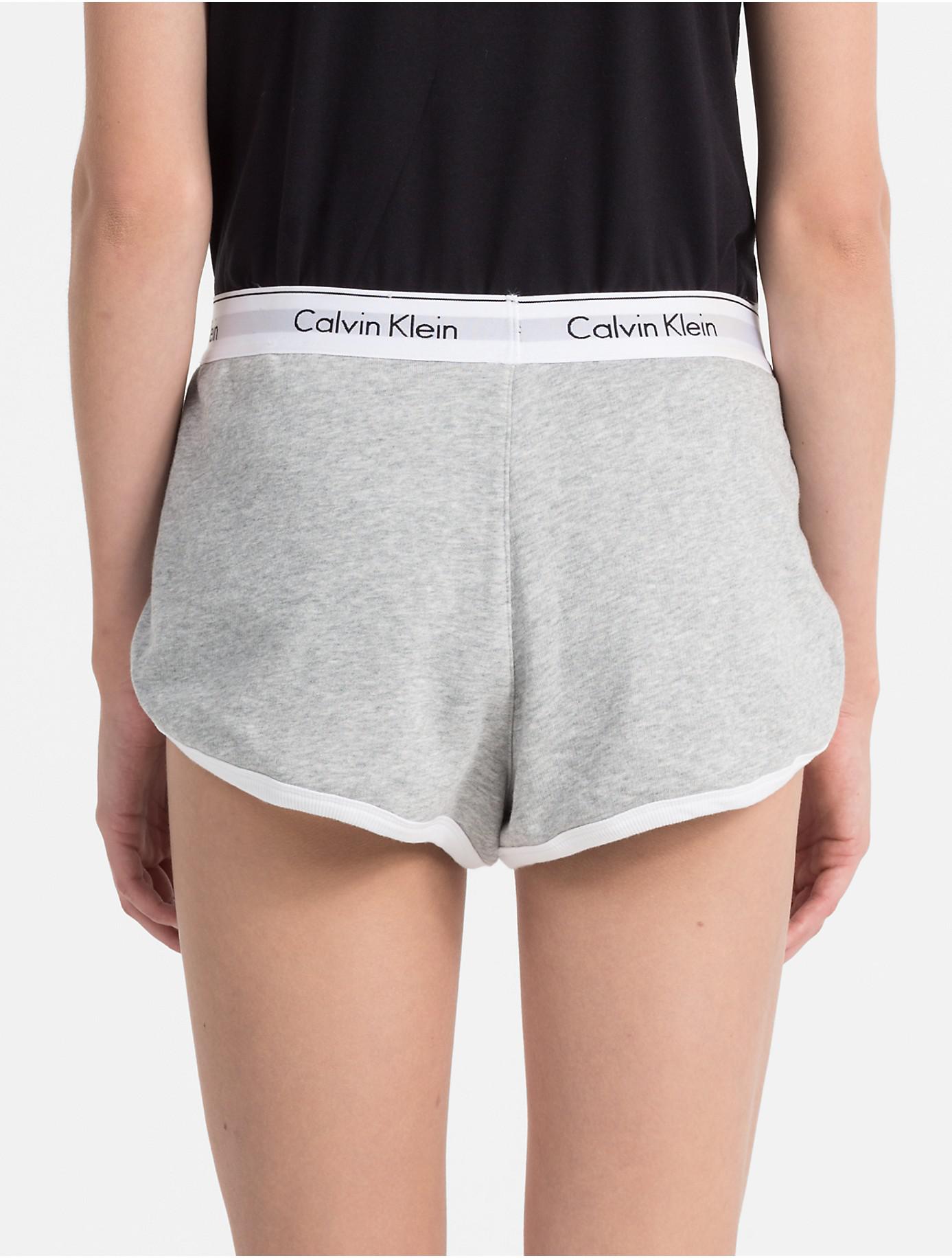 Calvin Klein Modern Cotton Lounge Sleep Shorts in Grey Heather (Gray ...