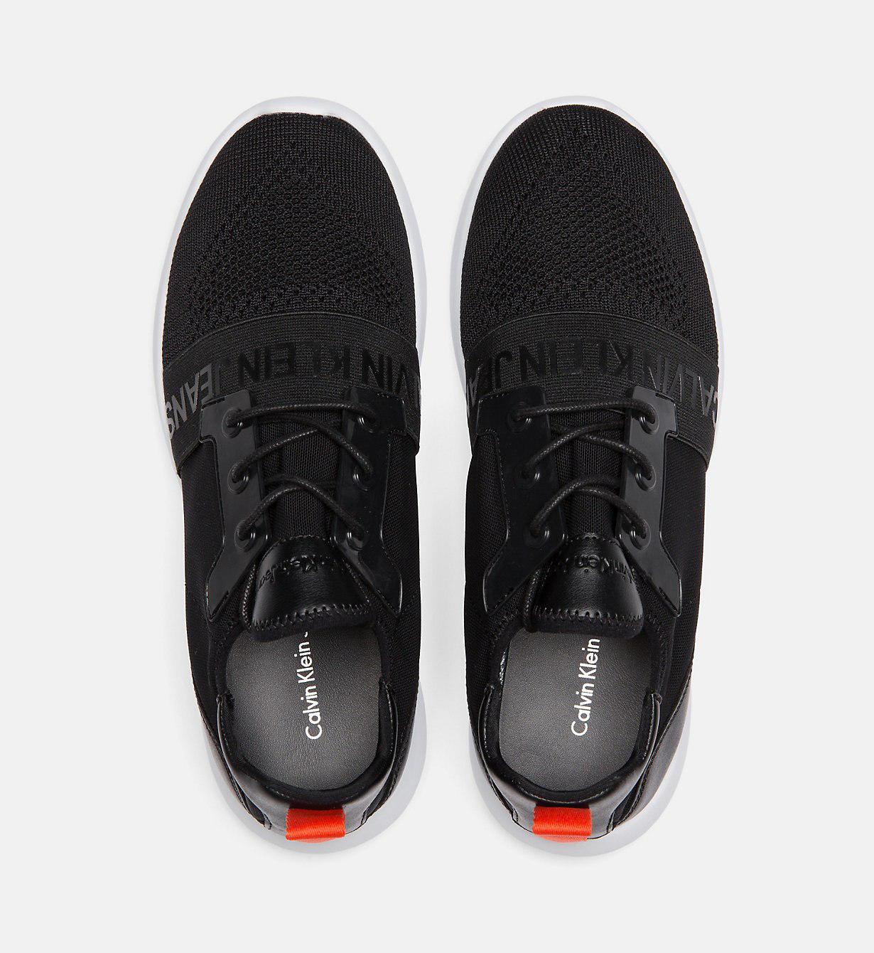 Calvin Klein Synthetic Knit Trainers in Black for Men - Lyst
