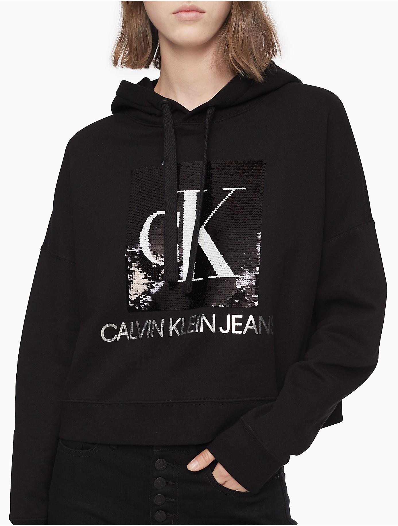 calvin klein cropped hoodie