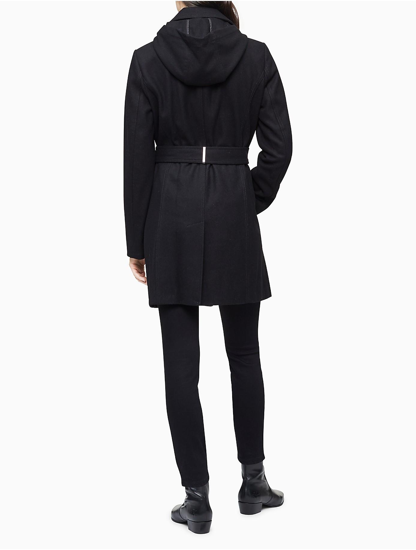 calvin klein trench coat wool